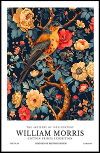 The Artistry of William Morris Cotton Prints Cultural Poster