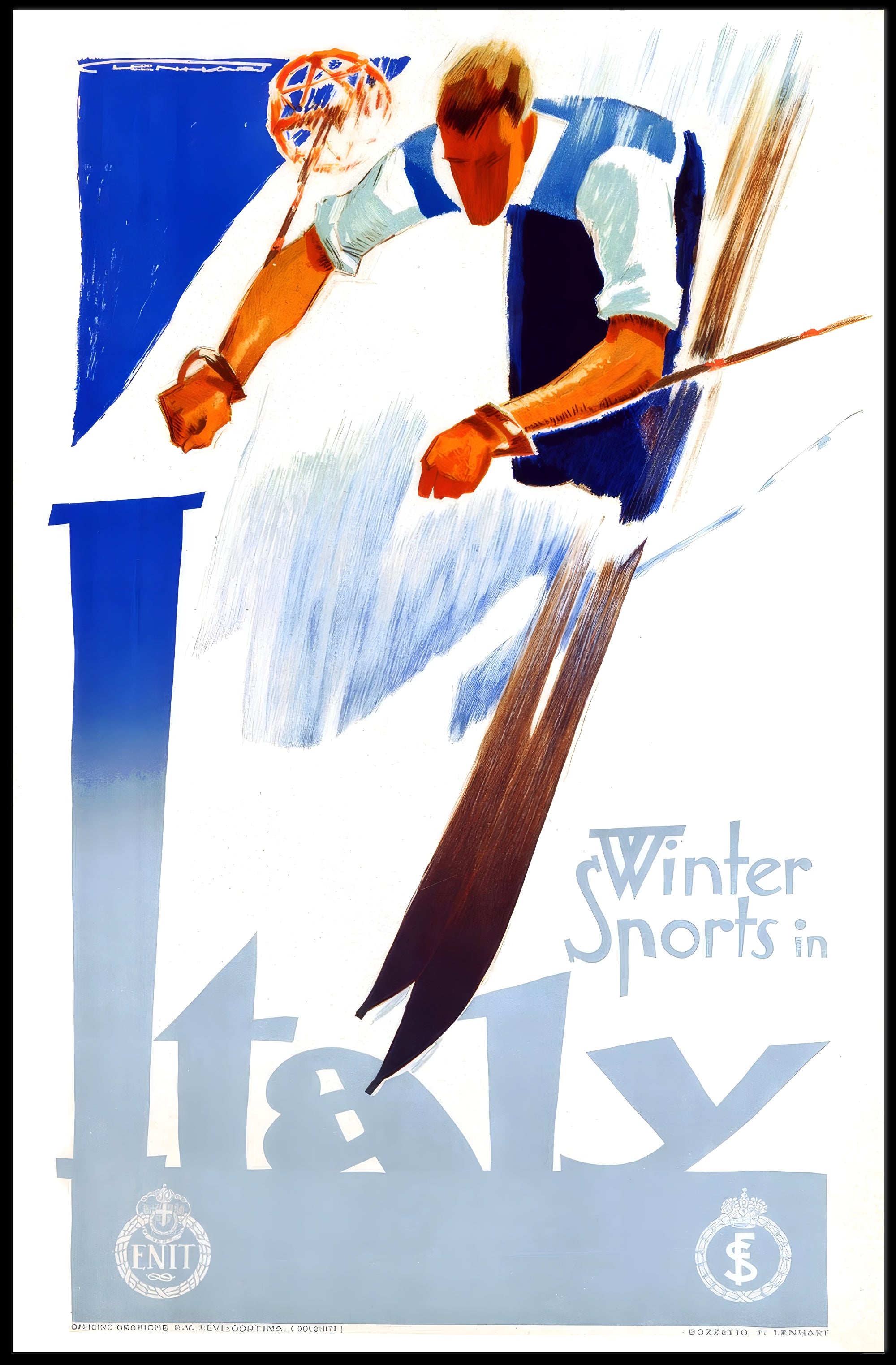 Winter Sports in Italy Poster PosterGoat
