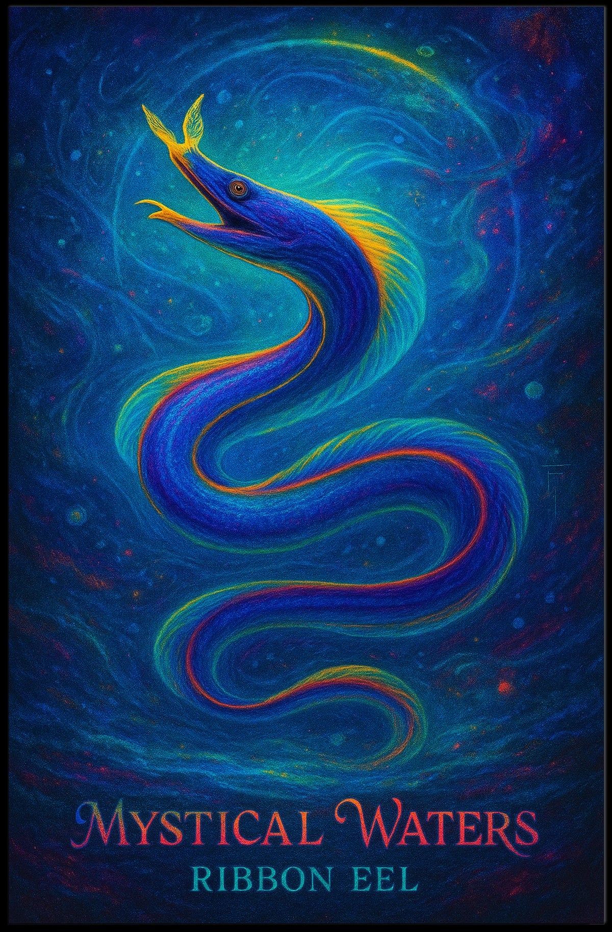 Mystical Waters Ribbon Eel Poster