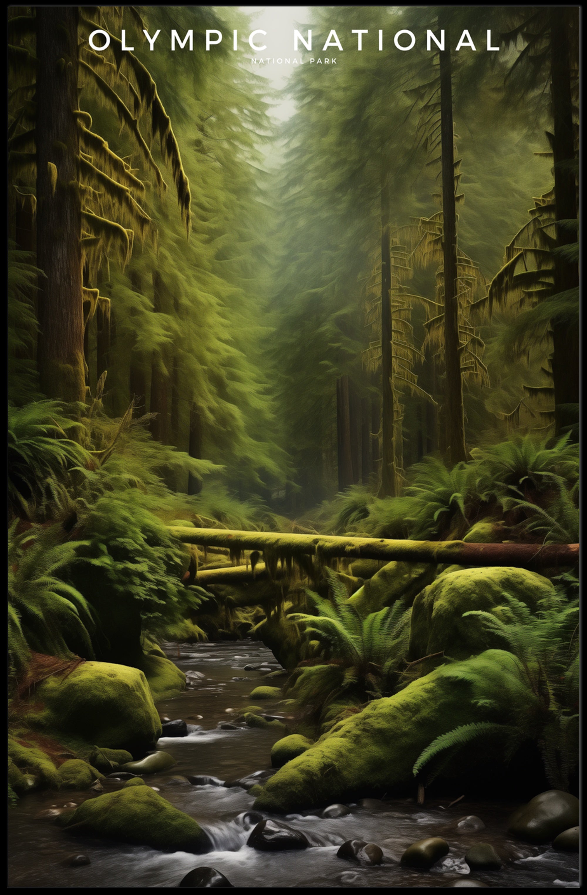 Tranquil Wilderness Travel Poster Print