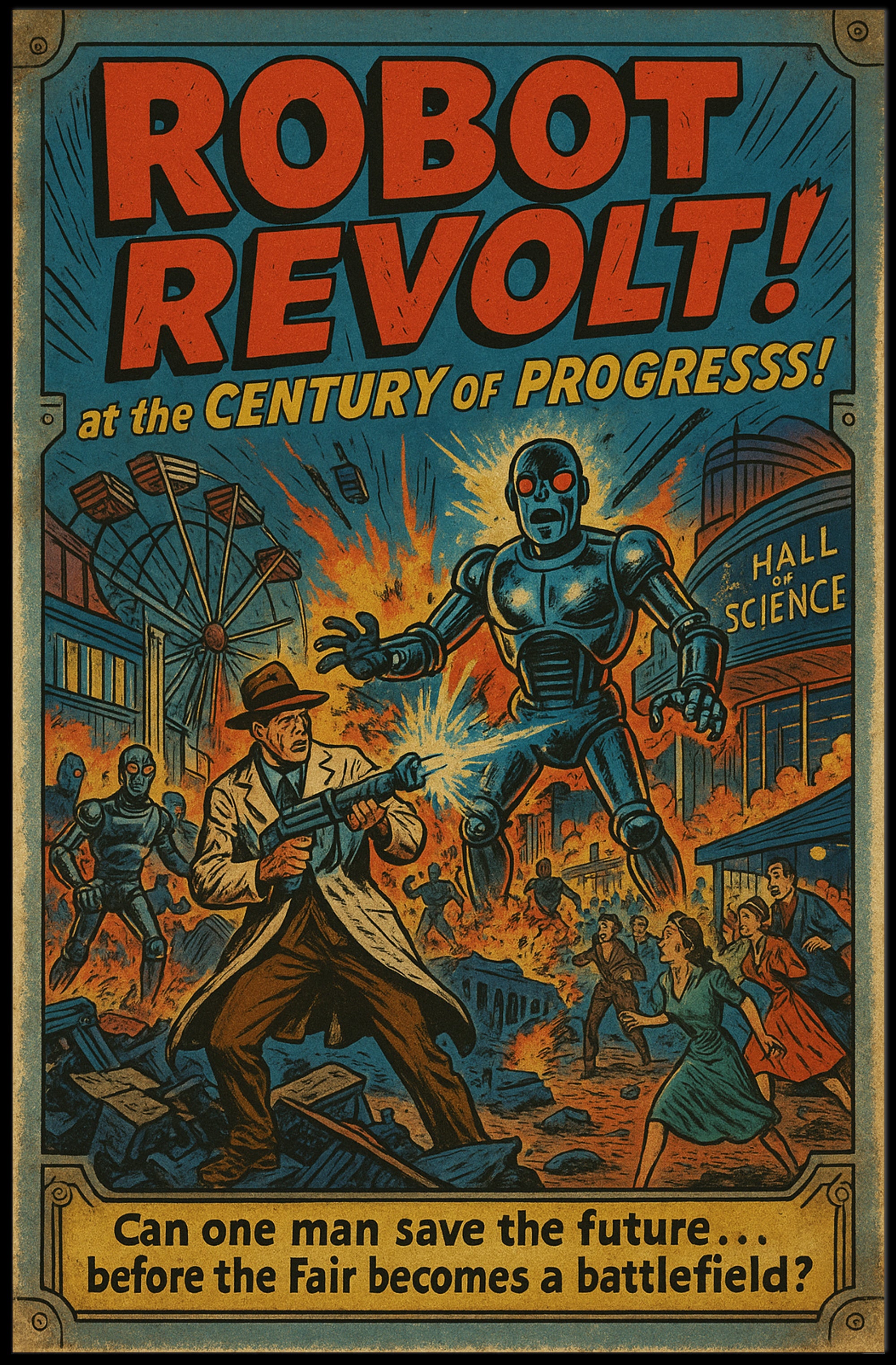 Robot Revolt at the Century of Progress Poster PosterGoat