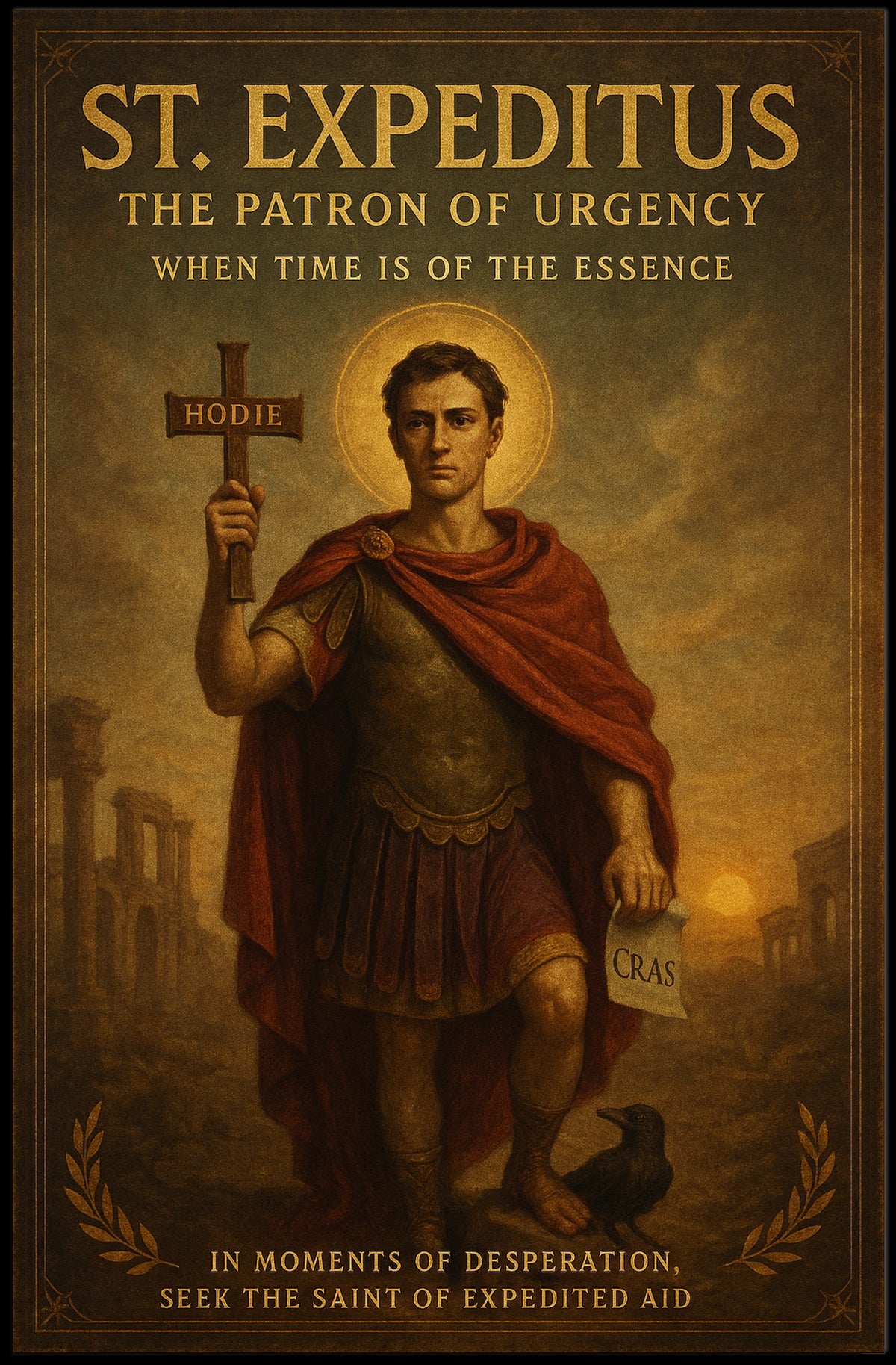 St. Expeditus The Patron of Urgency Poster