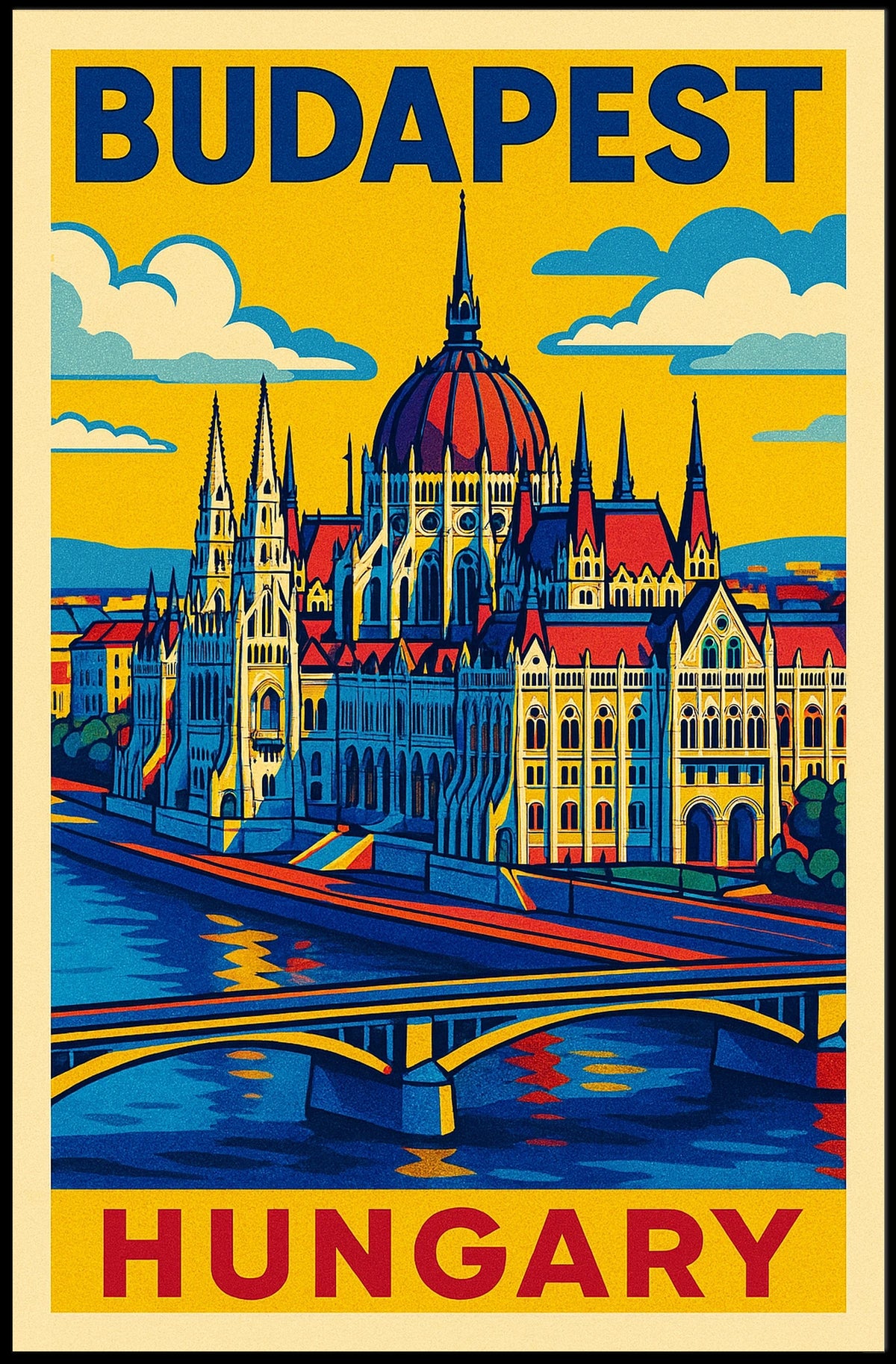 Budapest A Vibrant Tribute Poster