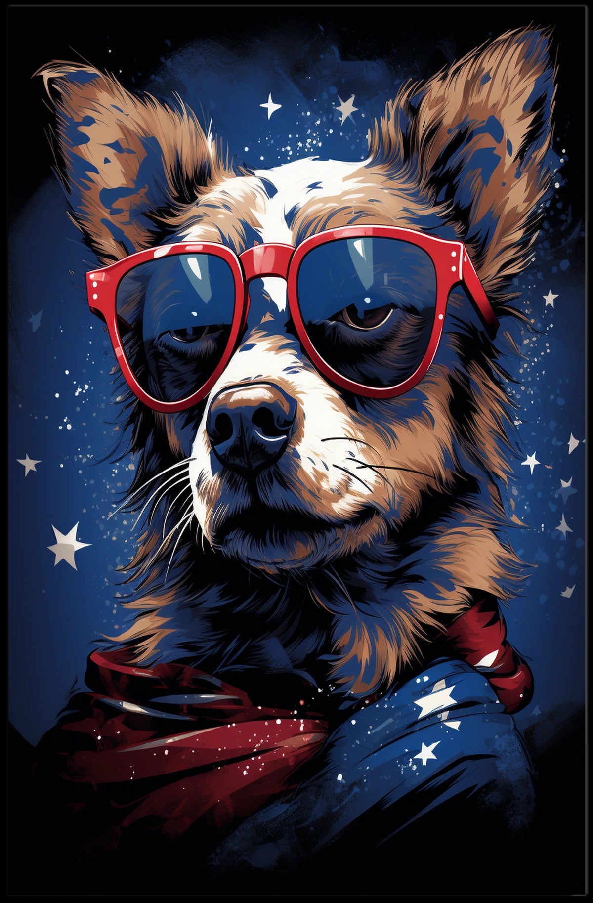 Patriotic Pooch Poster