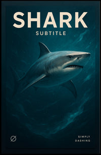 Shark Simply Dashing Poster PosterGoat