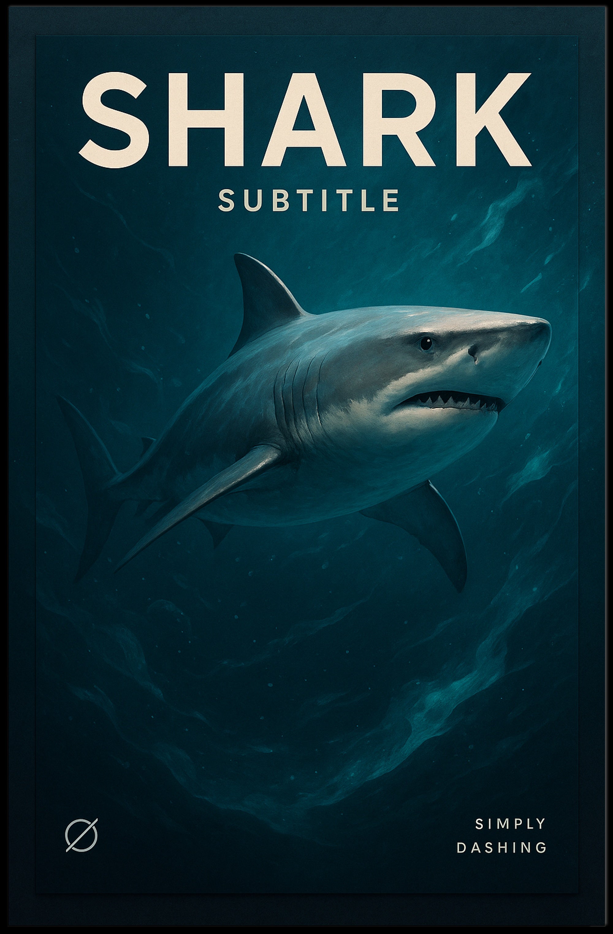 Shark Simply Dashing Poster PosterGoat