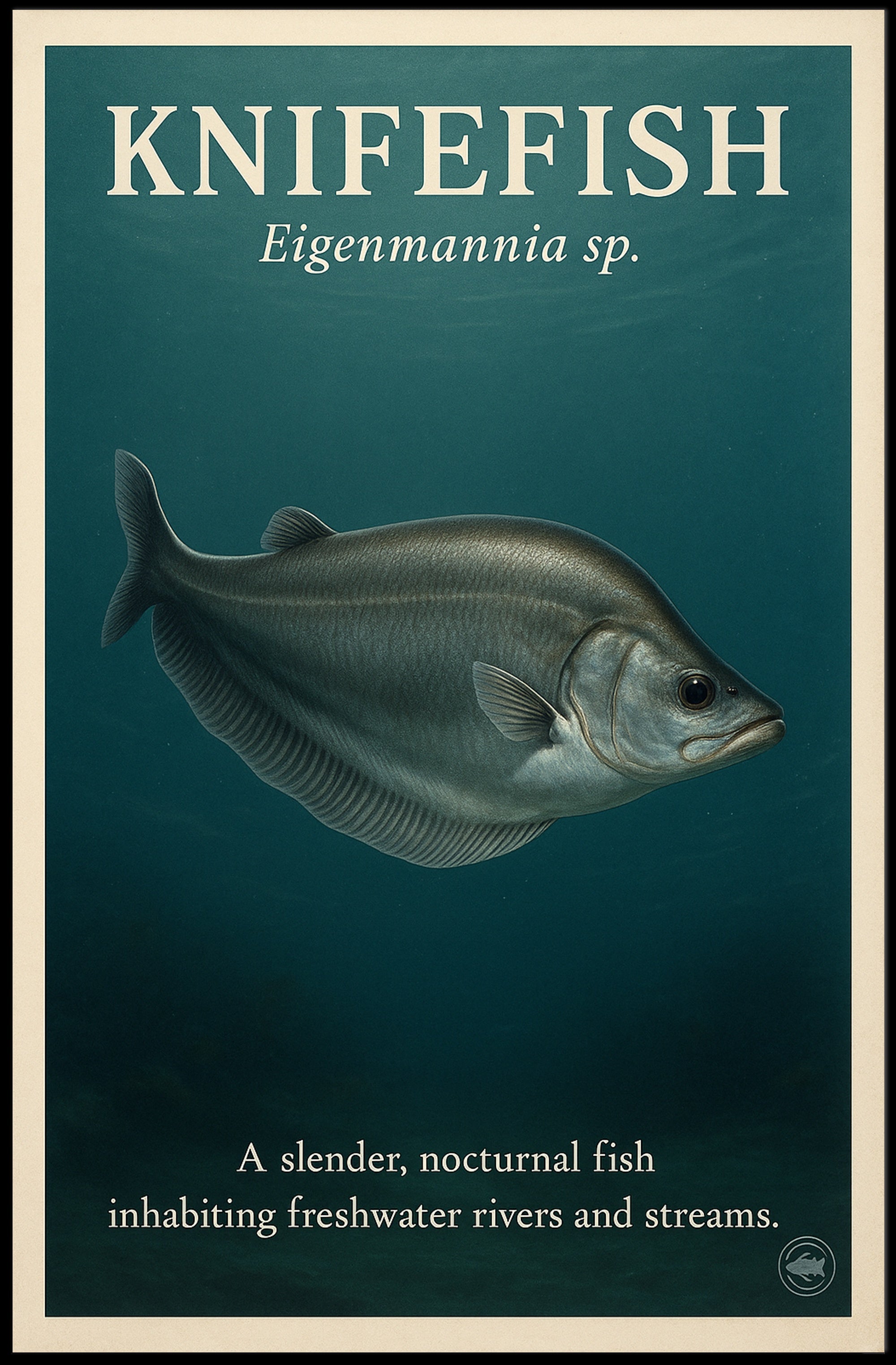 Knifefish Eigenmannia sp Poster PosterGoat