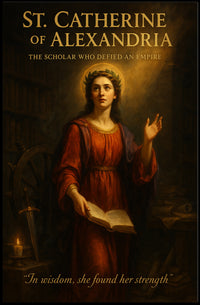St. Catherine of Alexandria  The Scholar Who Defied an Empire Poster PosterGoat