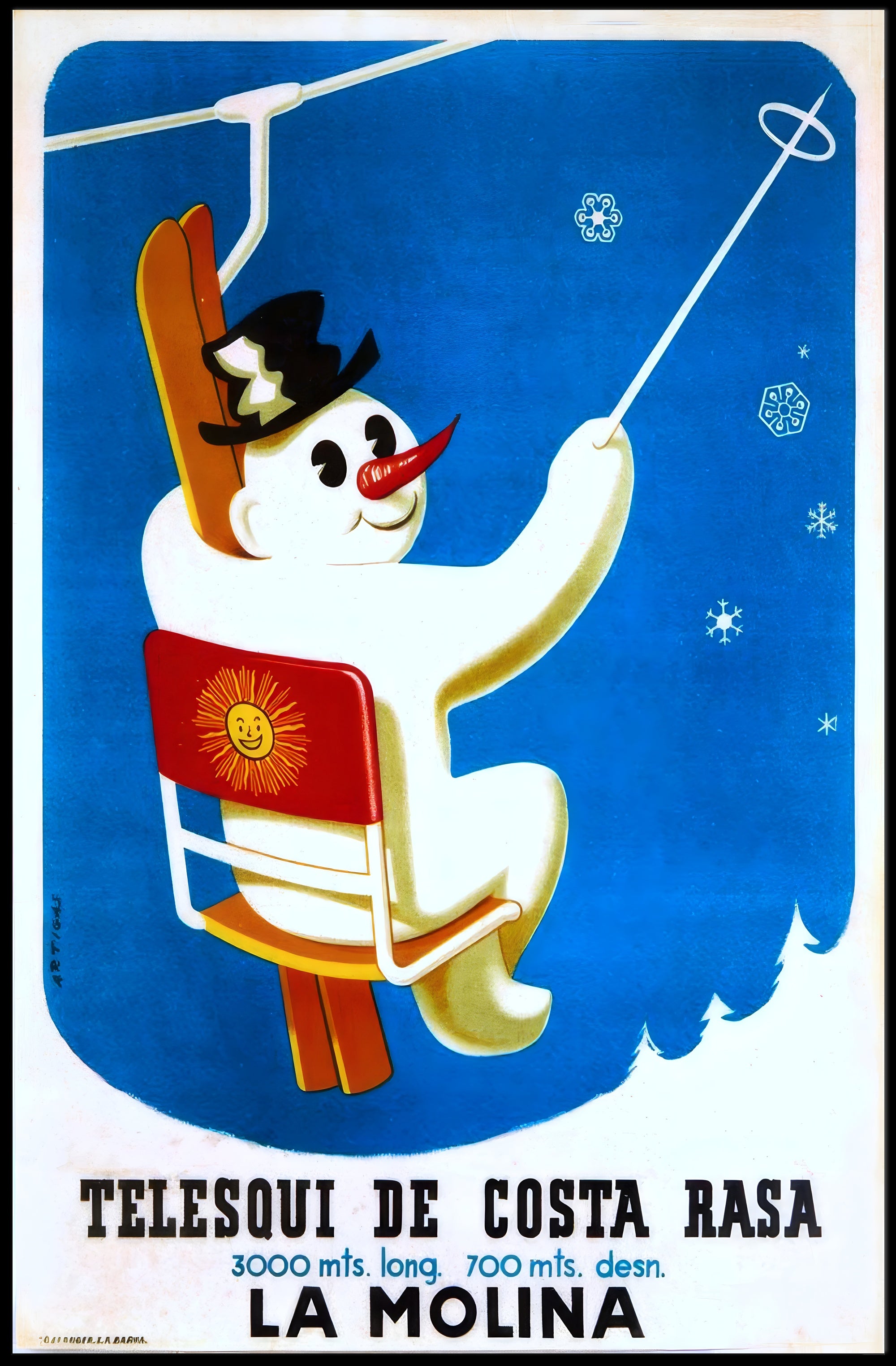 TelesquΓ de Costa Rasa in La Molina Poster PosterGoat