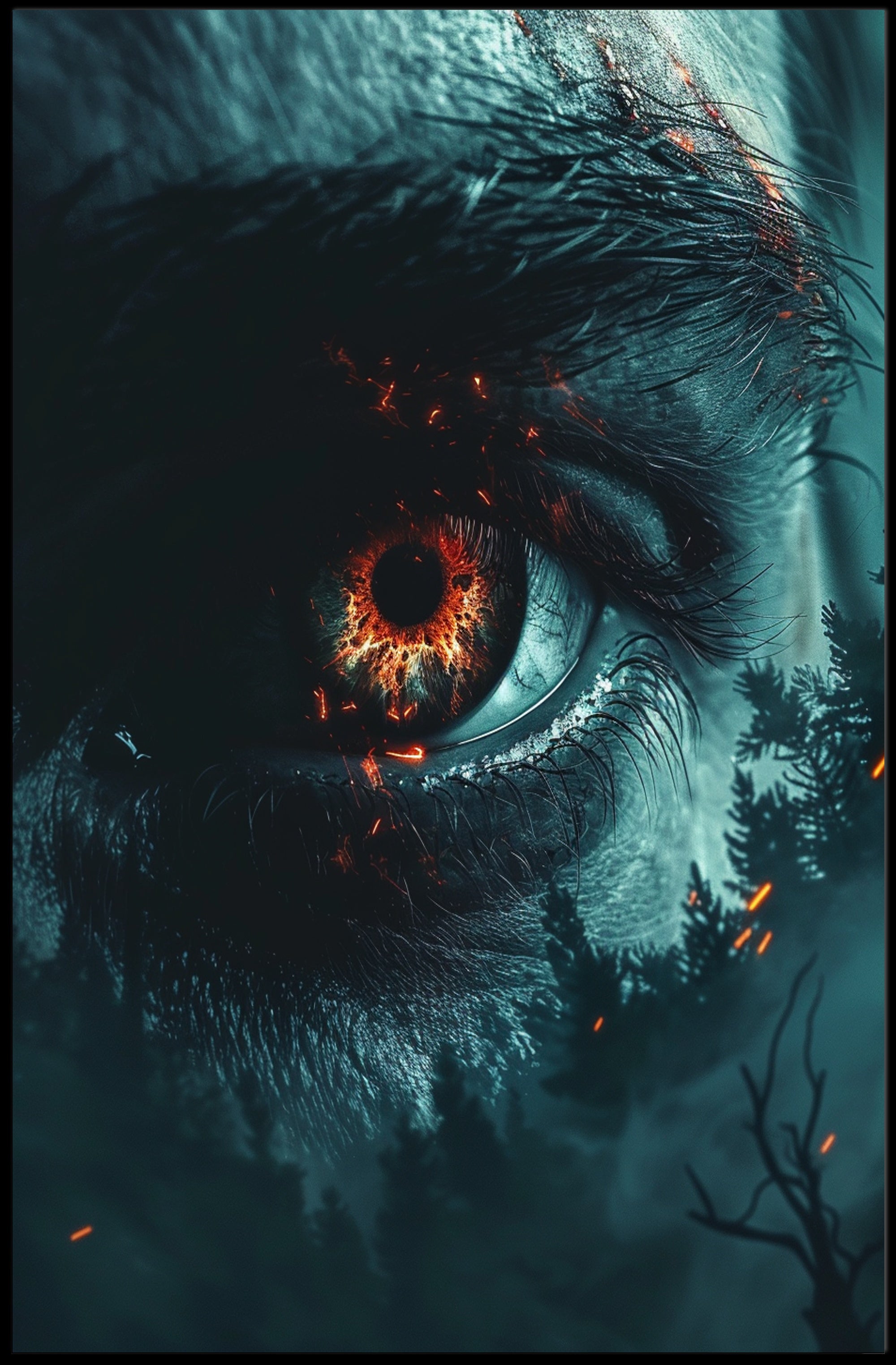 Lighthouse Under Aurora Borealis Coastal Poster Art PosterGoat