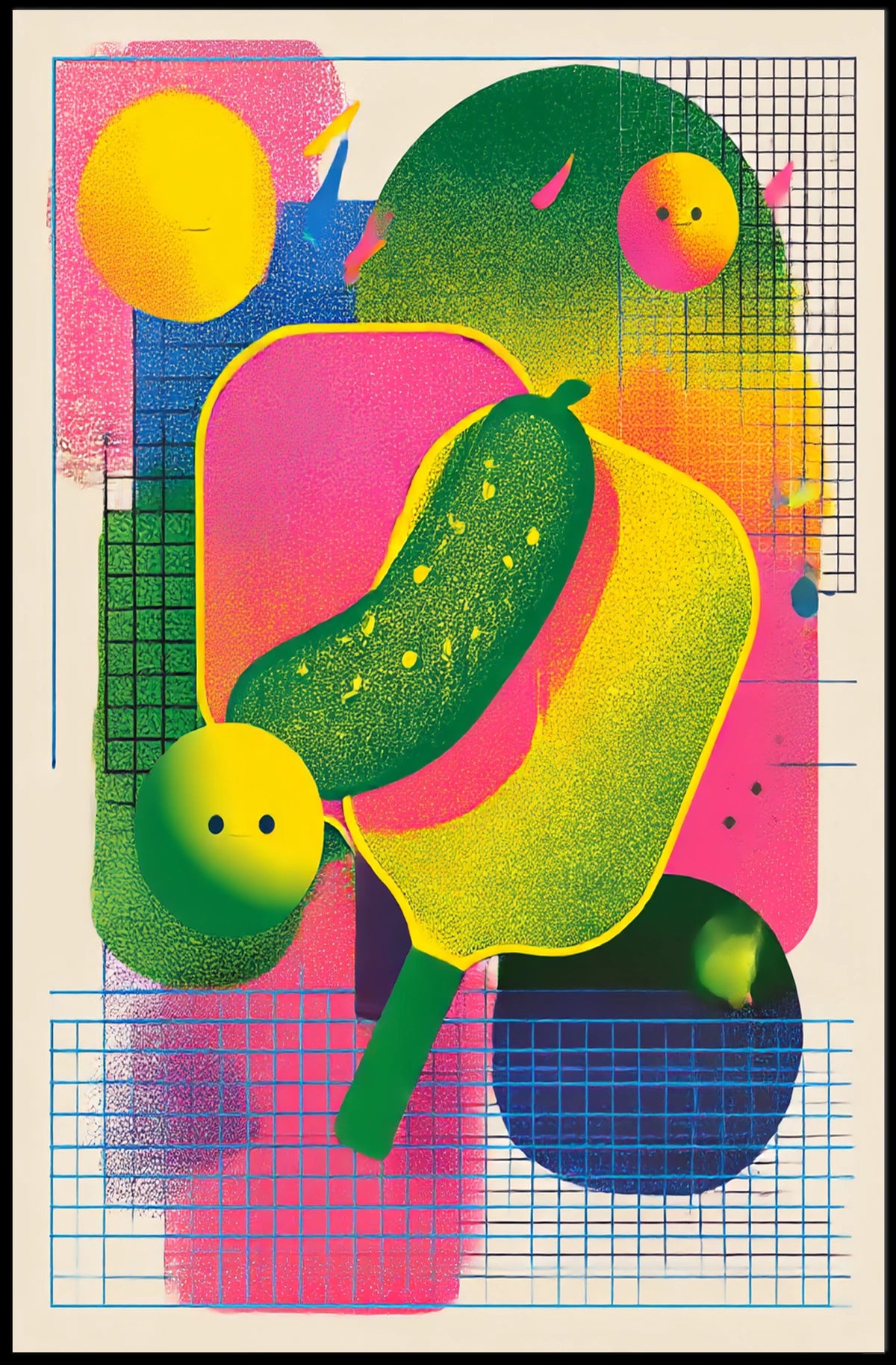 Vibrant Abstract Composition Poster