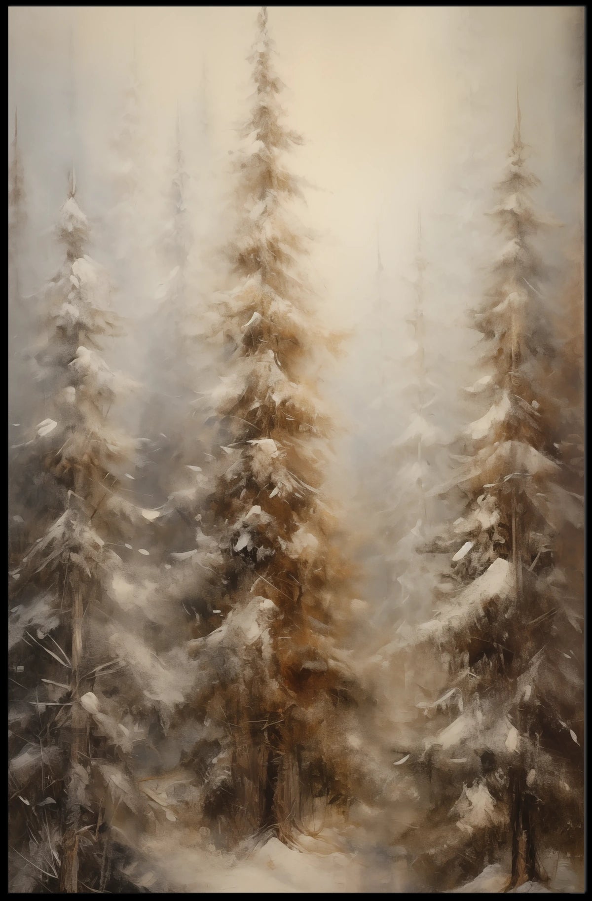 Winter Forest Serenity Poster