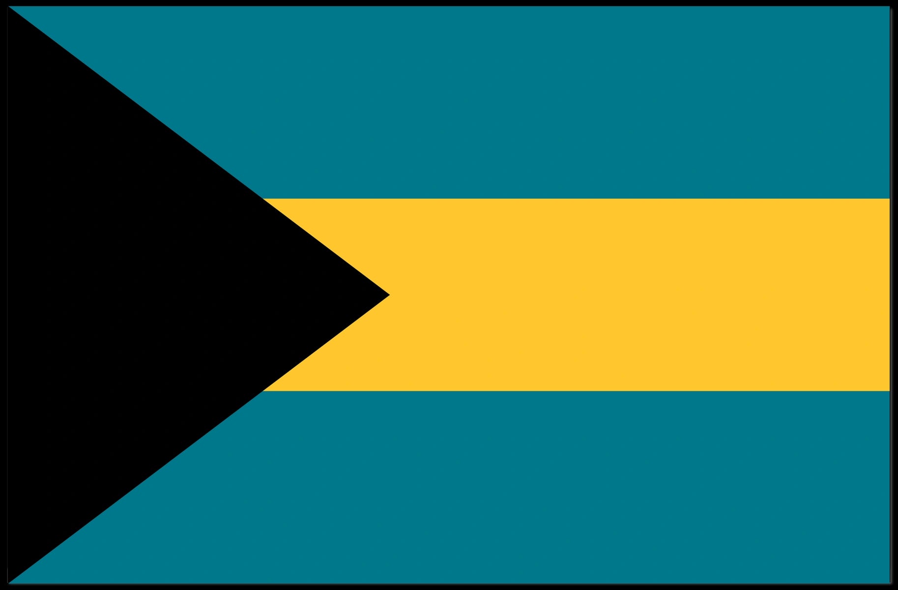 Bahamas Flag Poster