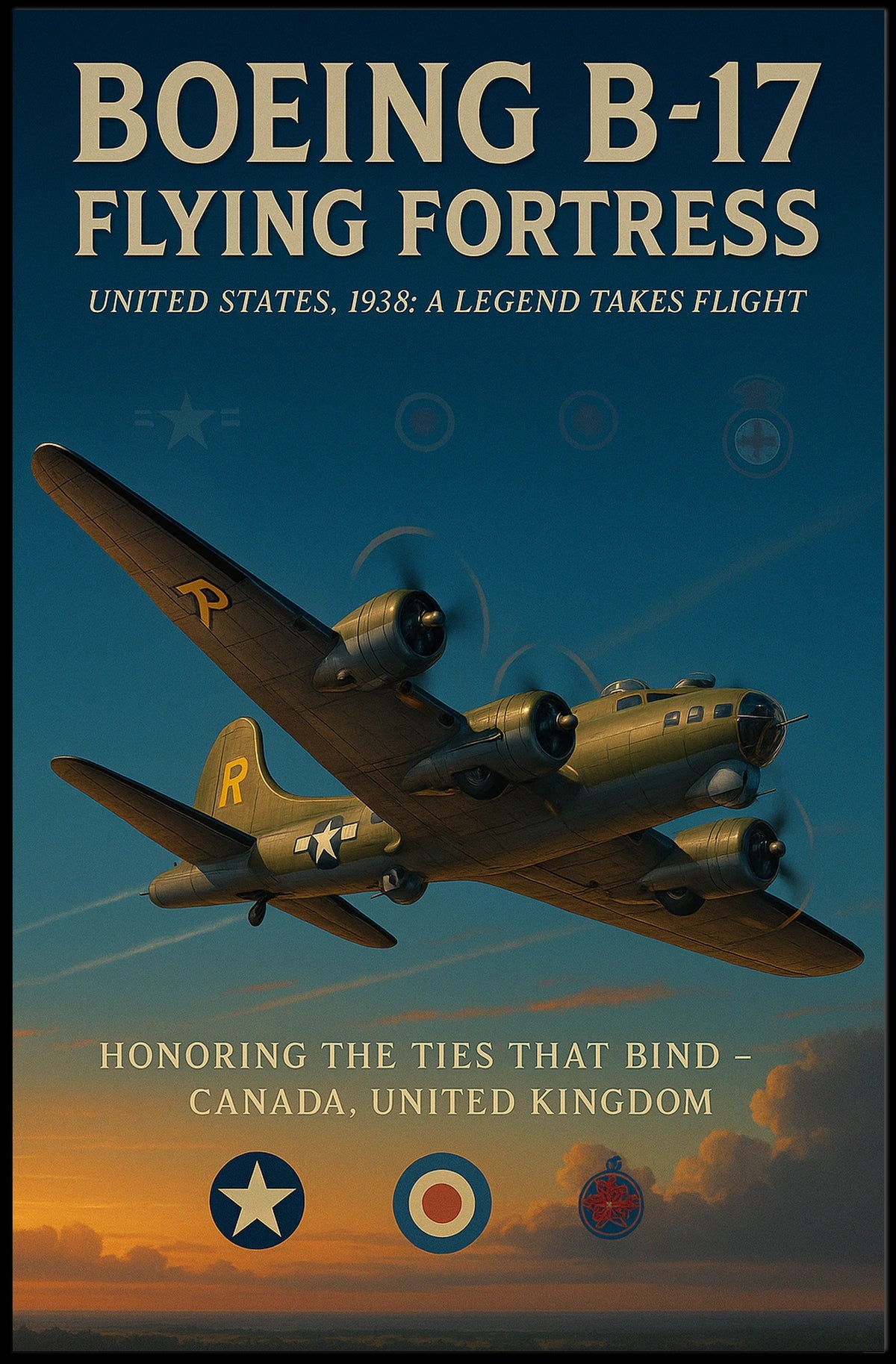 Boeing B-17 Flying Fortress Poster