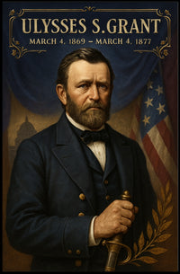 Ulysses S. Grant 18Th President Poster