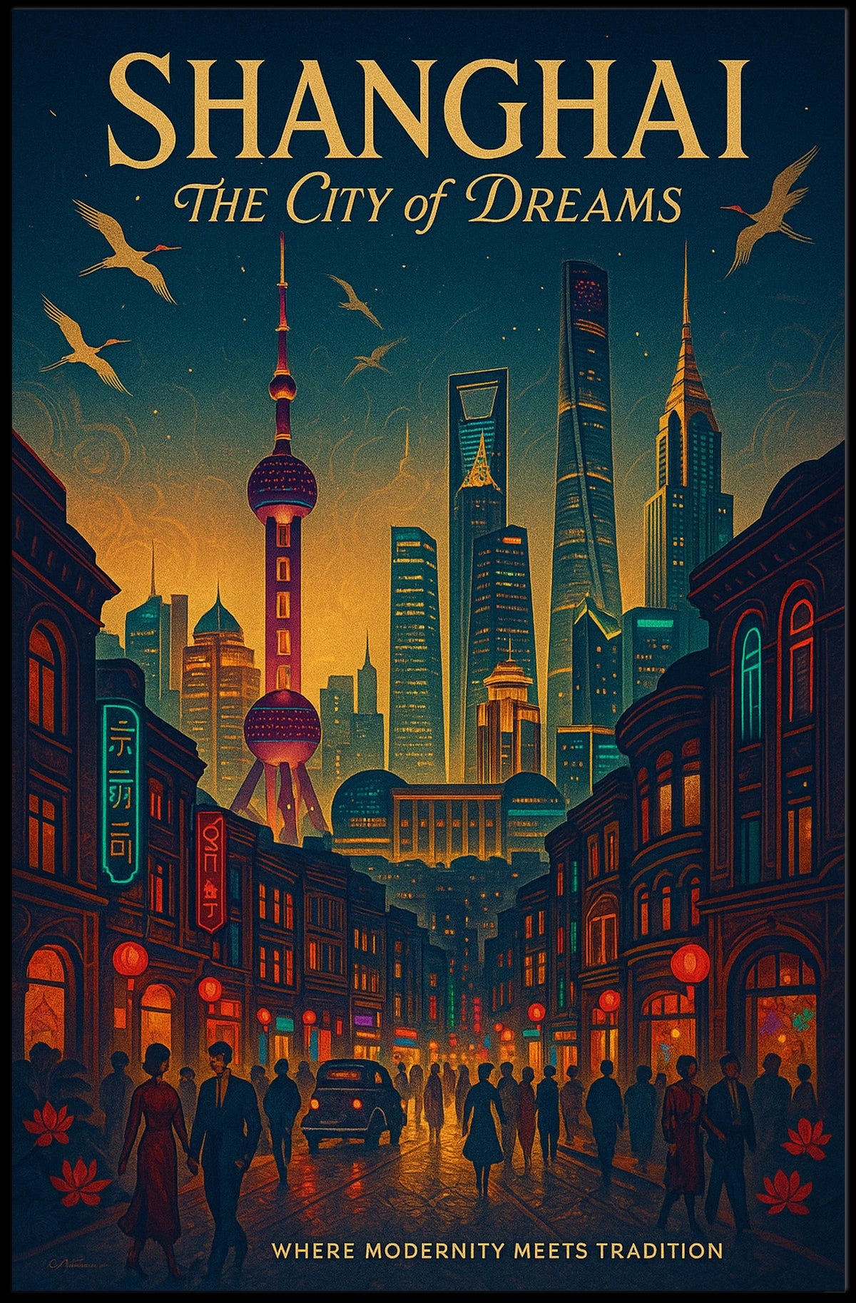 Shanghai The City of Dreams Poster