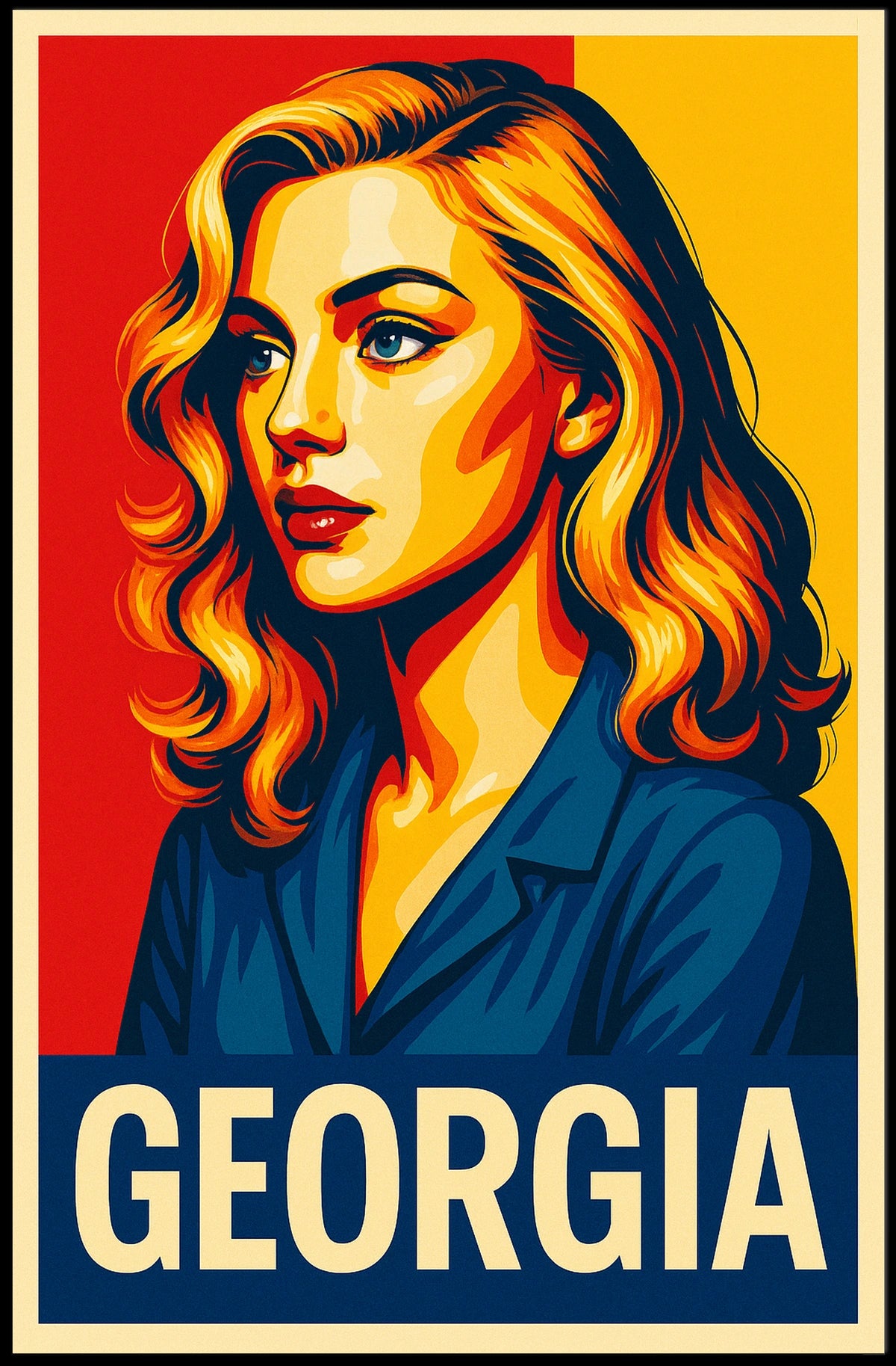 Georgia Vibrant Portrait Poster