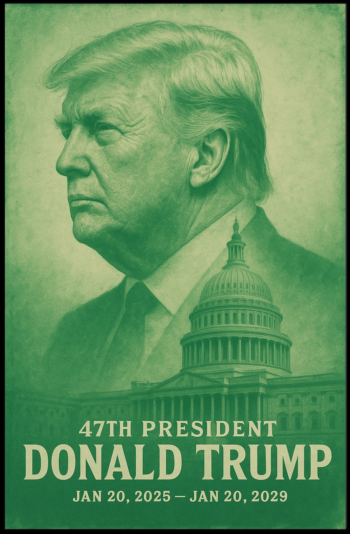 Donald Trump 47th President Poster