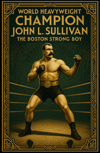 John L. Sullivan The Boston Strong Boy Poster PosterGoat