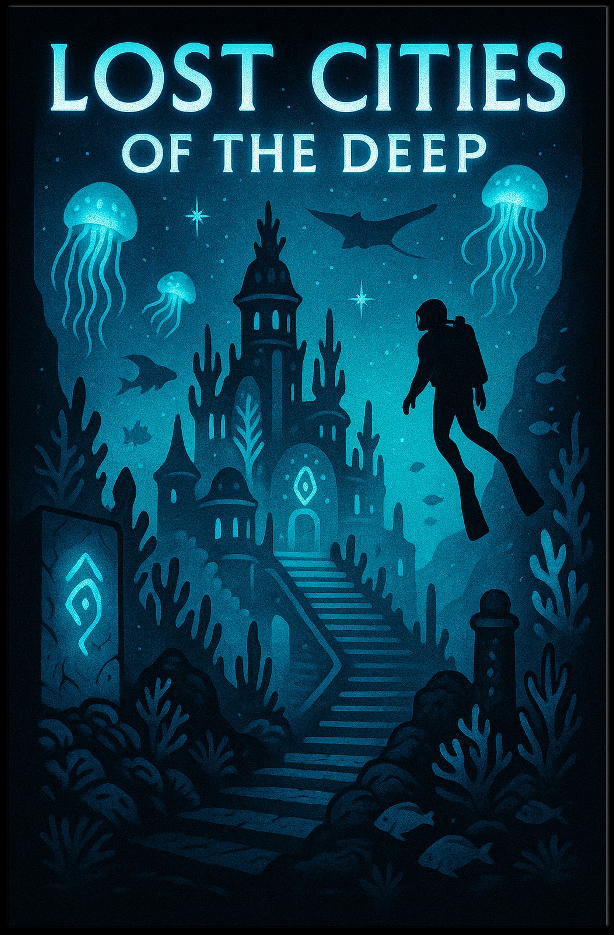 Lost Cities of the Deep Poster PosterGoat