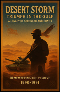 Desert Storm Triumph in the Gulf Poster