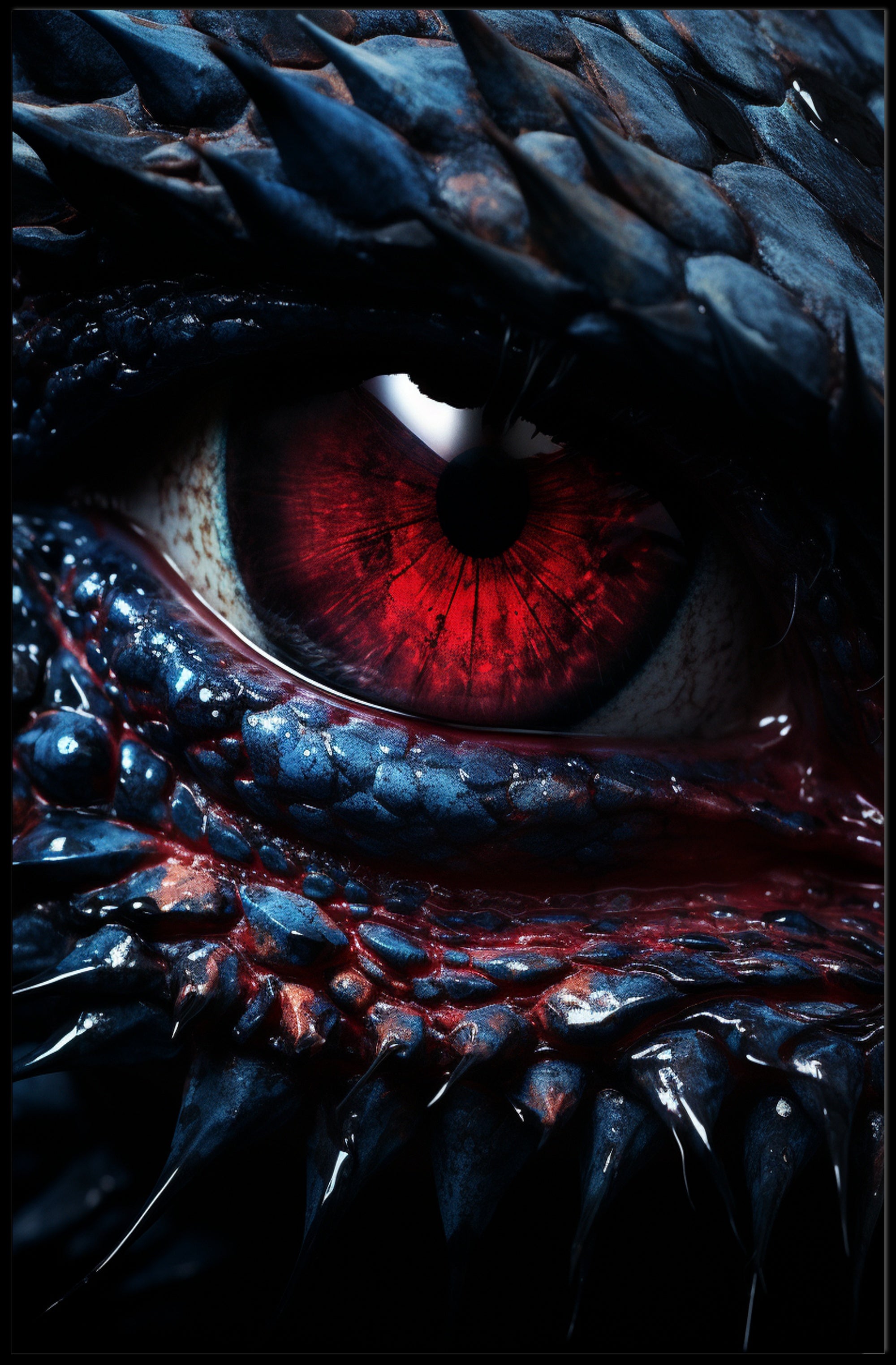 The DragonS Gaze Poster