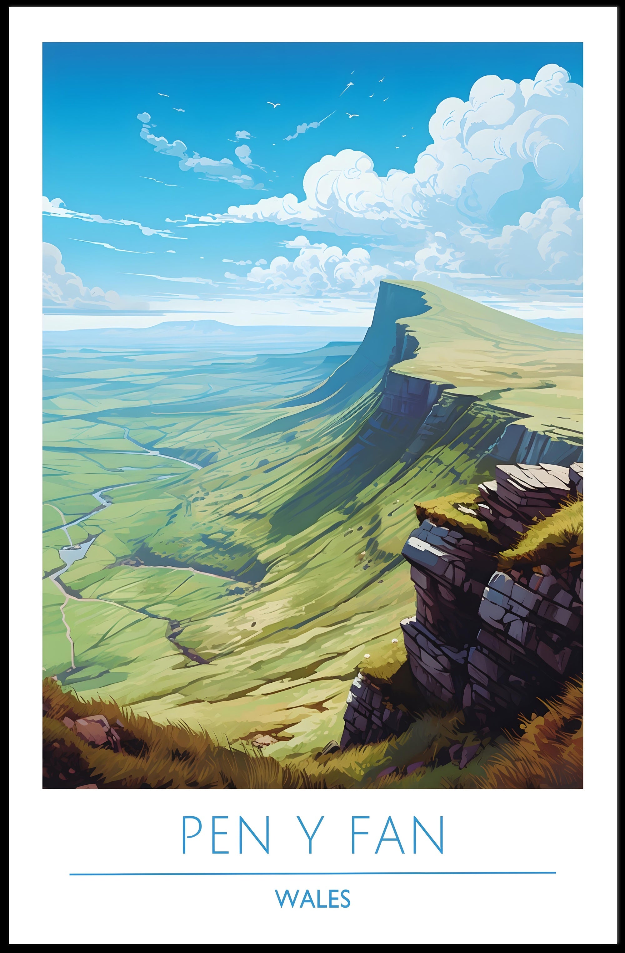 Pen y Fan, Wales Poster