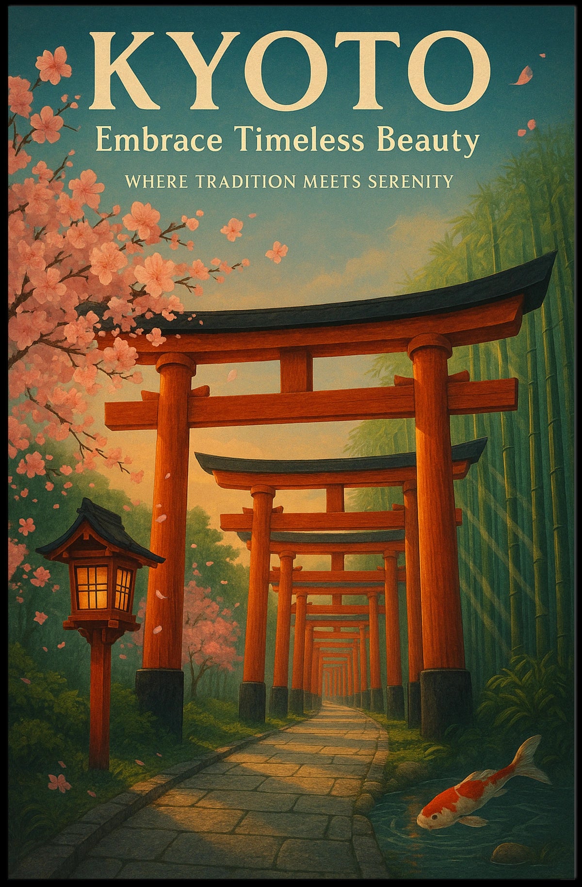 Kyoto Embrace Timeless Beauty Poster