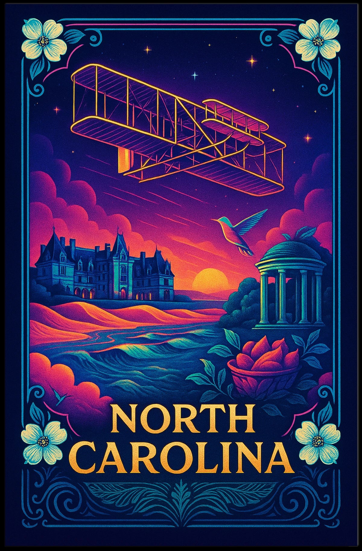 North Carolina A Celebration of Heritage Poster