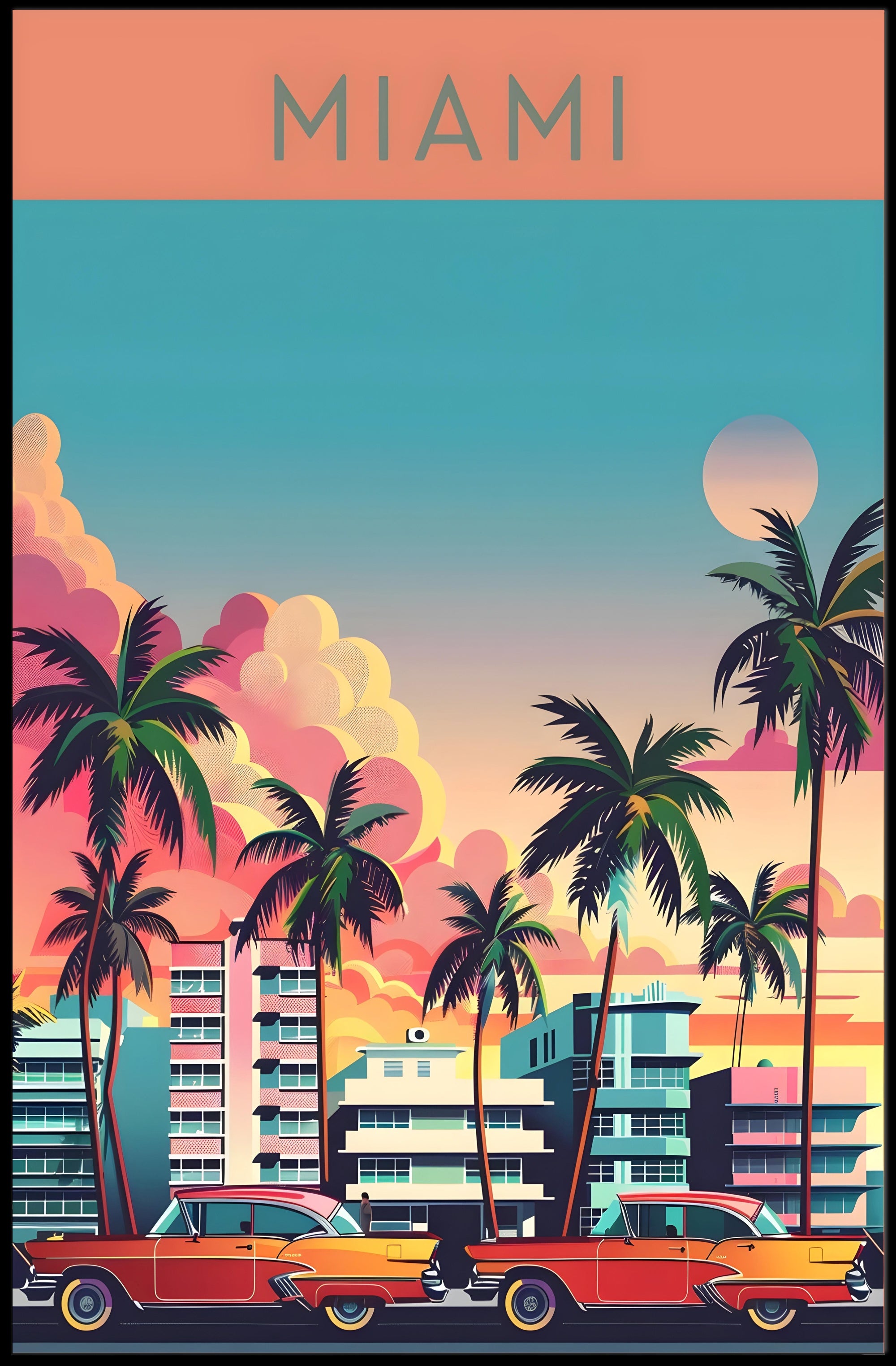 Vibrant Miami Poster