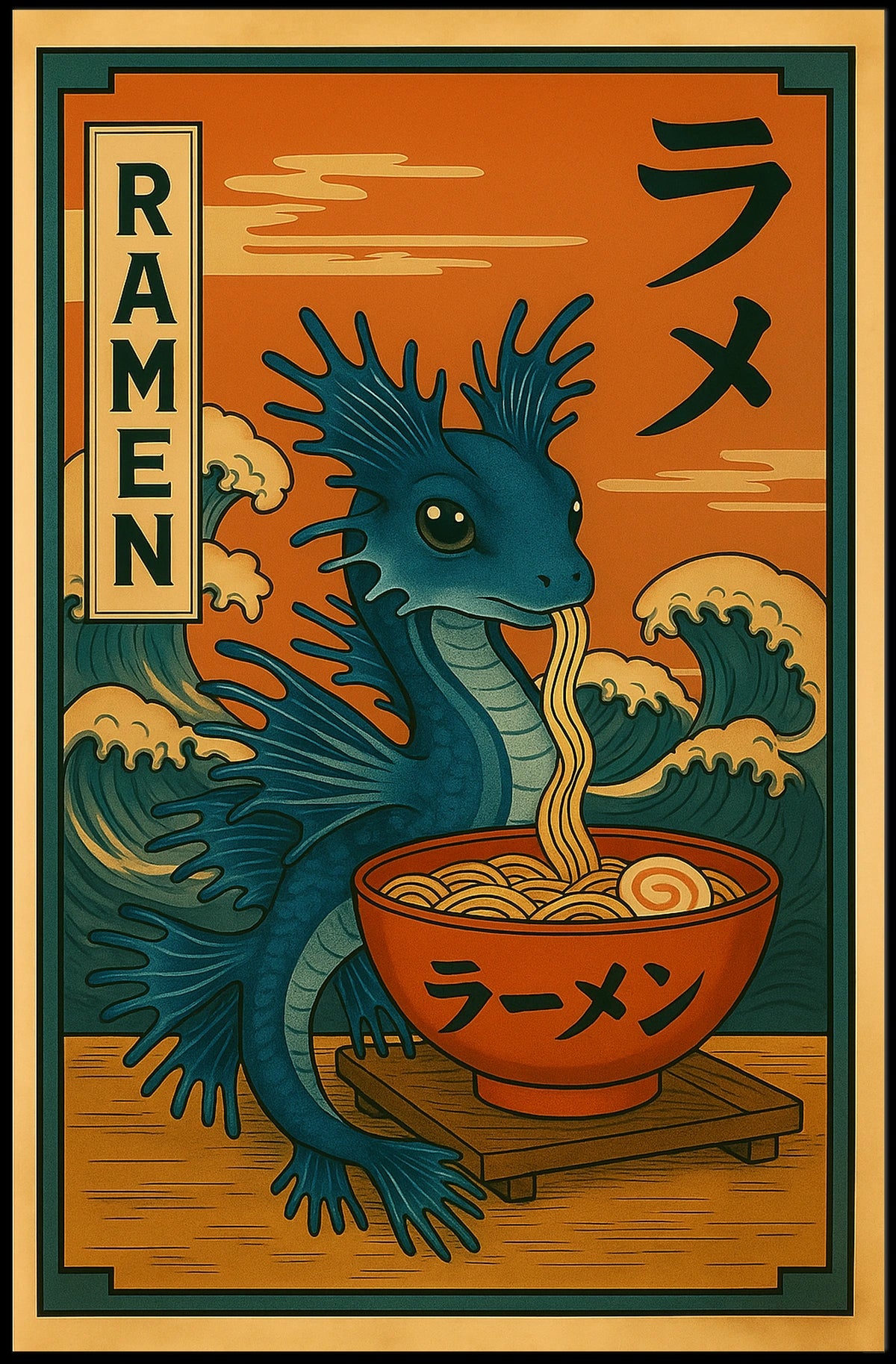 Ramen Dragon Delight Poster