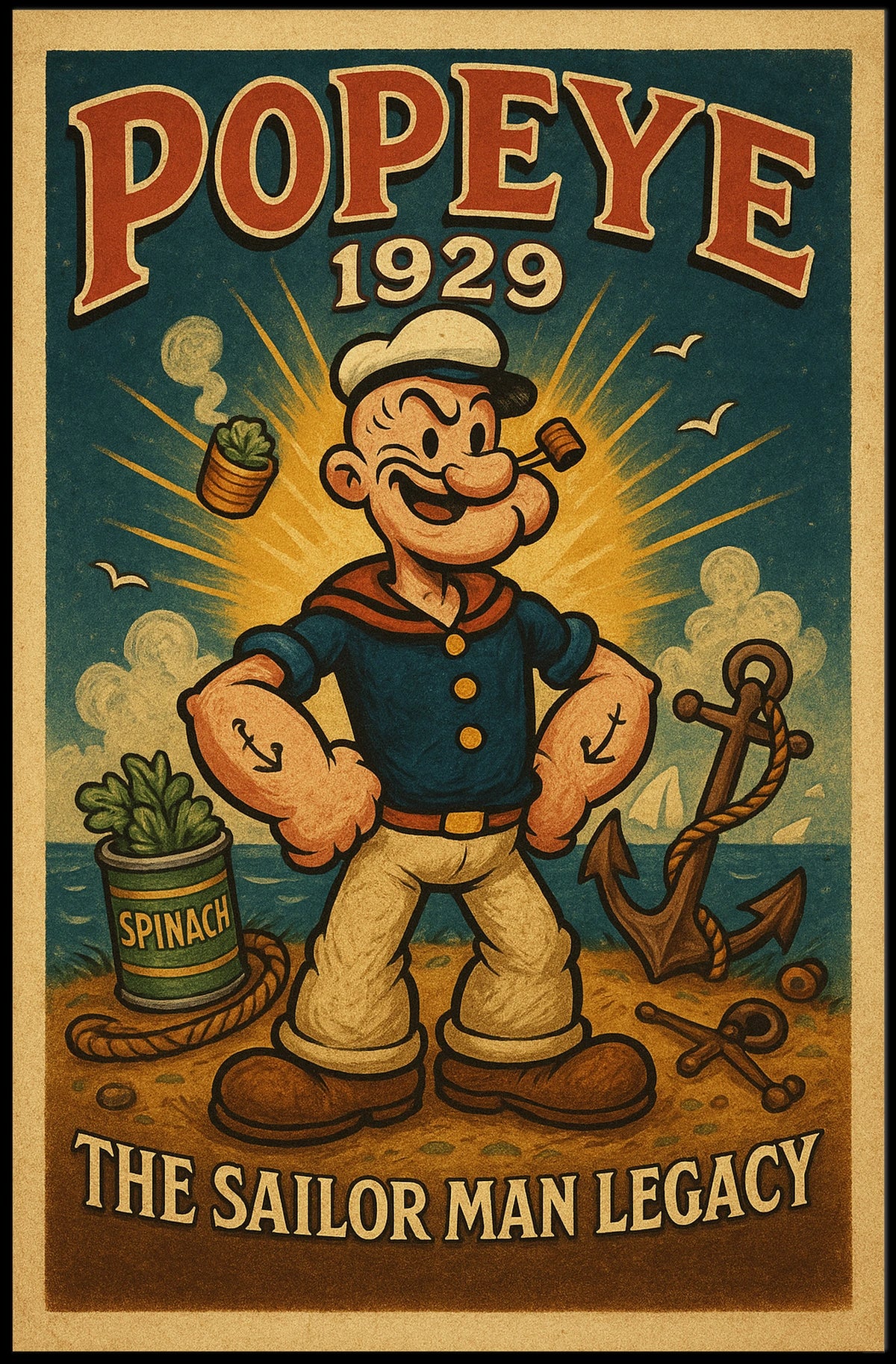 Popeye 1929 Art Poster POP-50