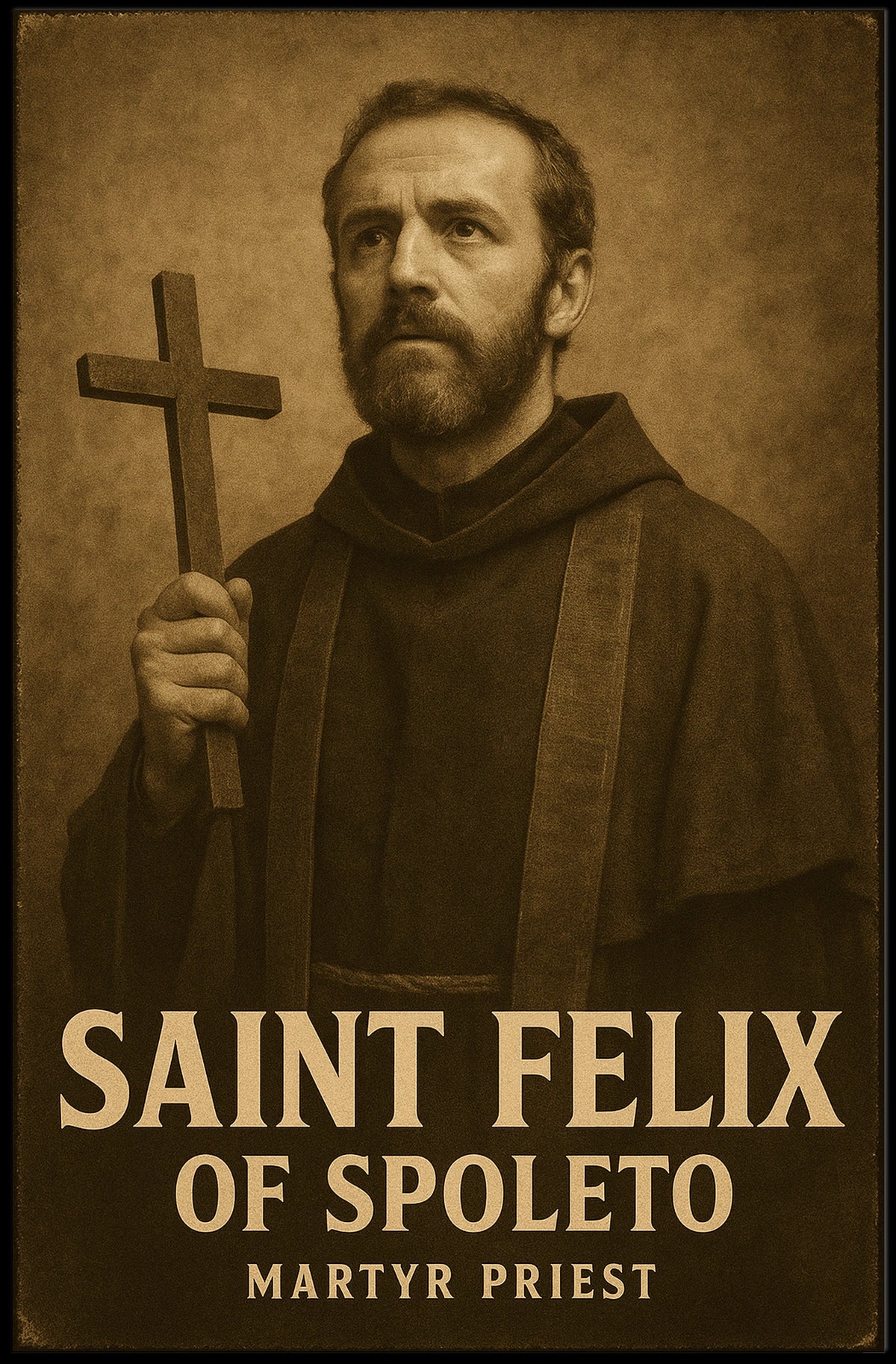 Saint Felix Of Spoleto Poster