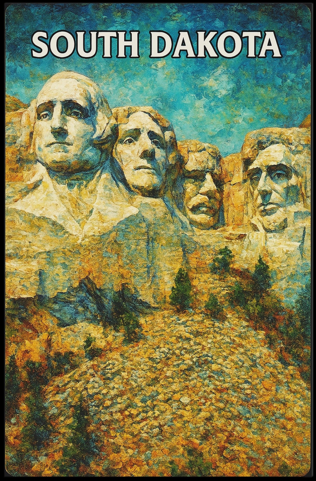 Mount Rushmore in South Dakota Poster