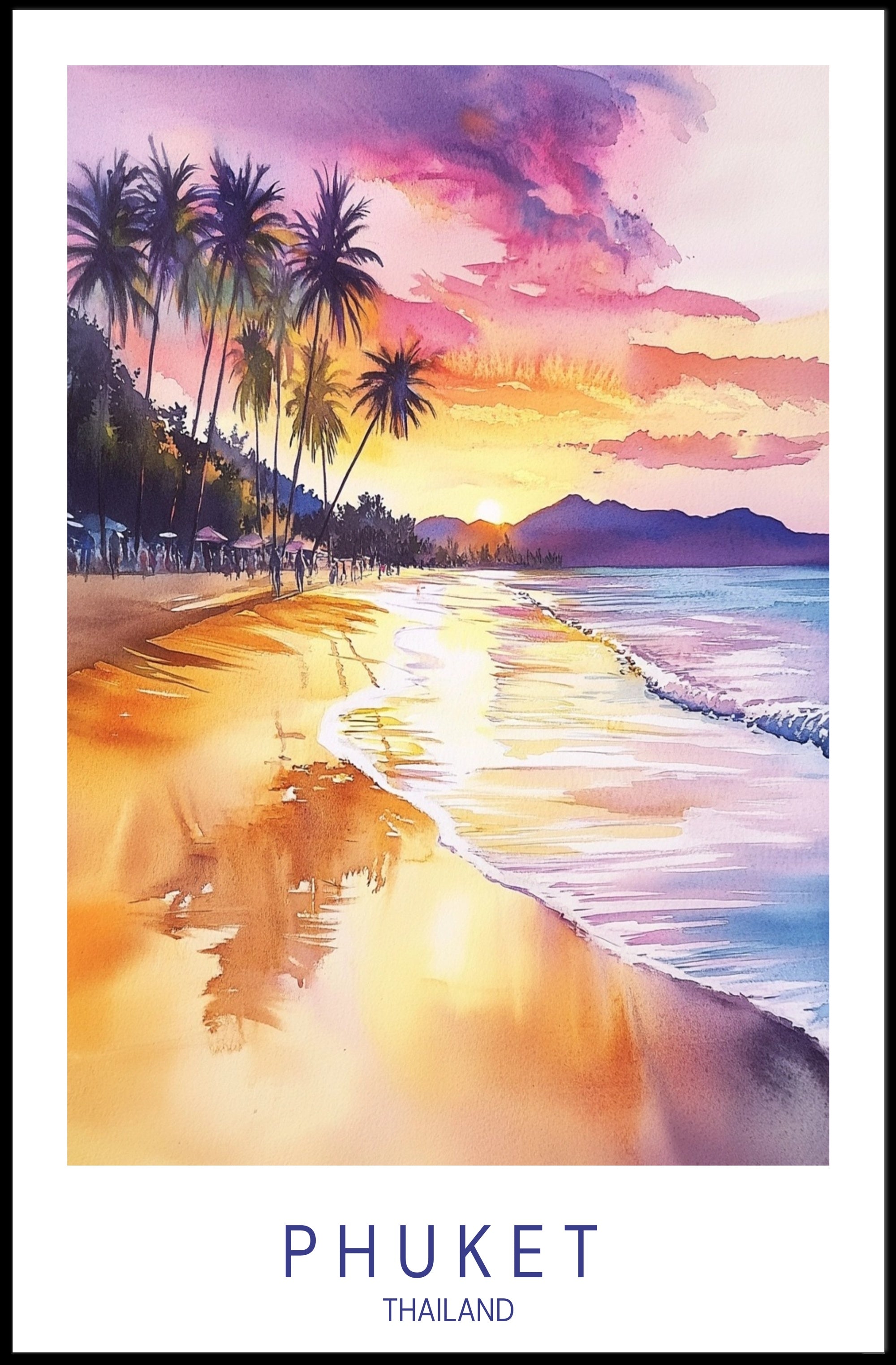 Sunset in Phuket Poster PosterGoat
