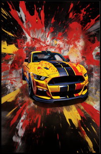 Vibrant Speed Explosion Poster PosterGoat