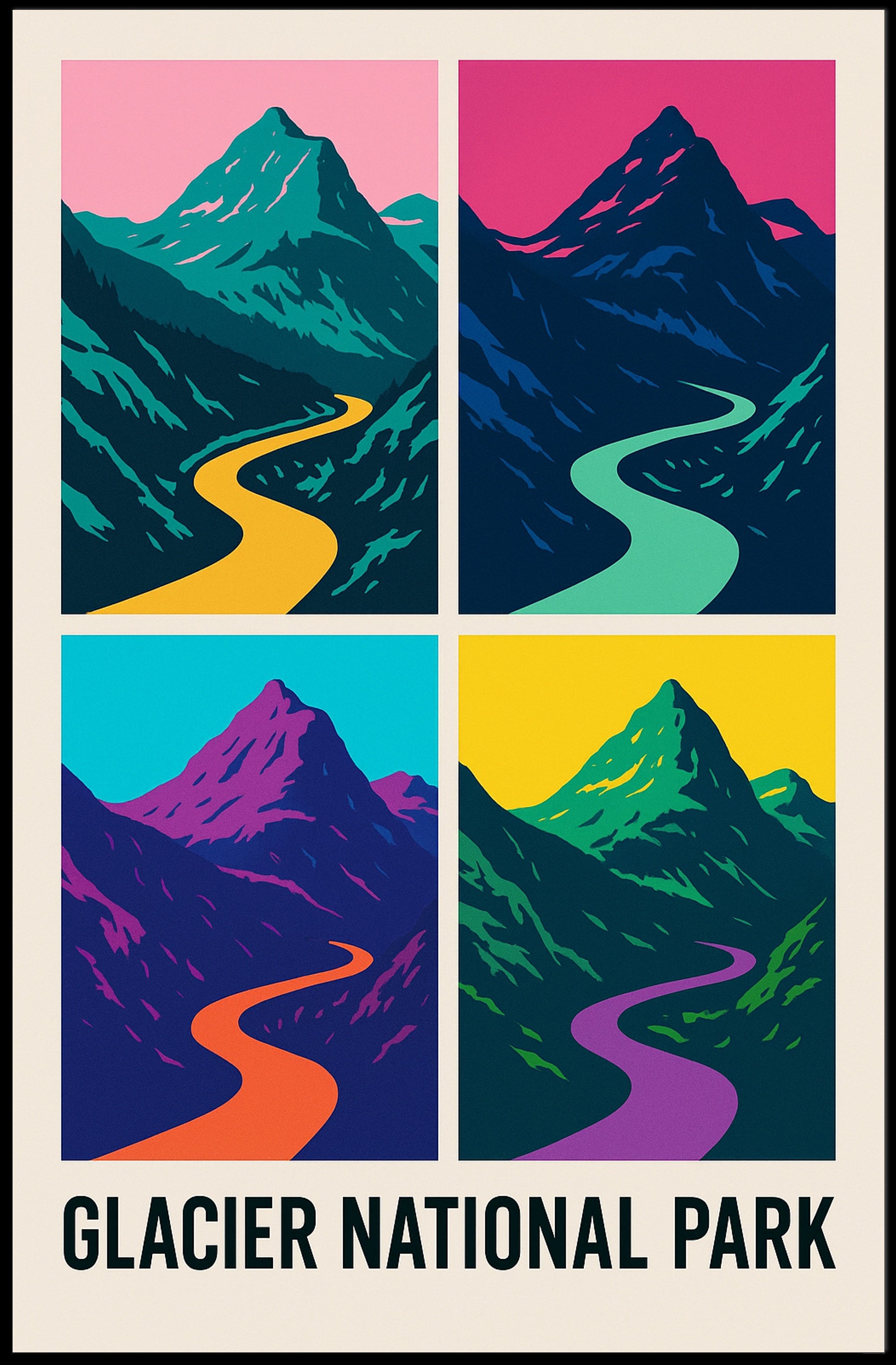 Glacier National Park Poster