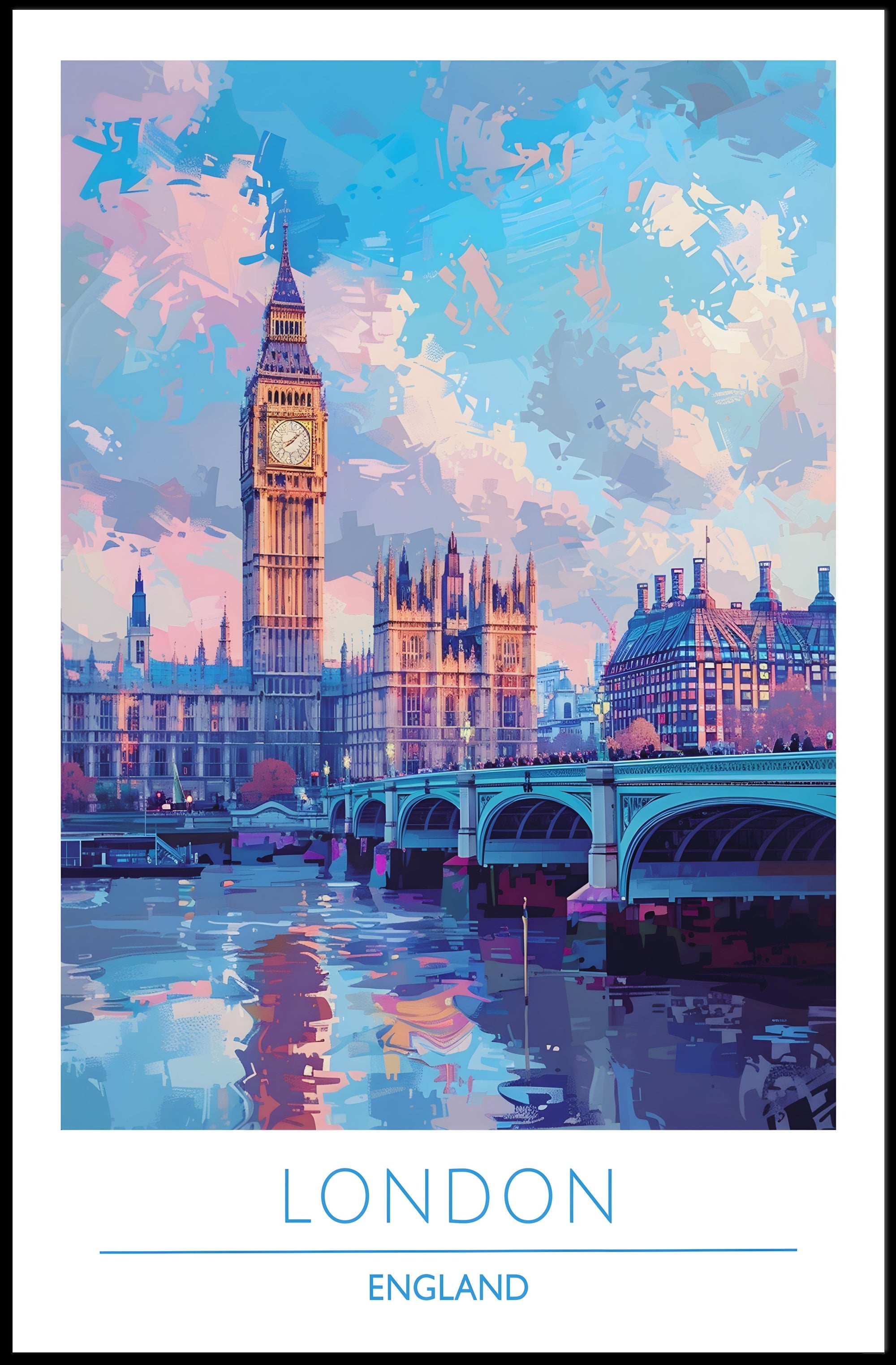 London Skyline Art Poster