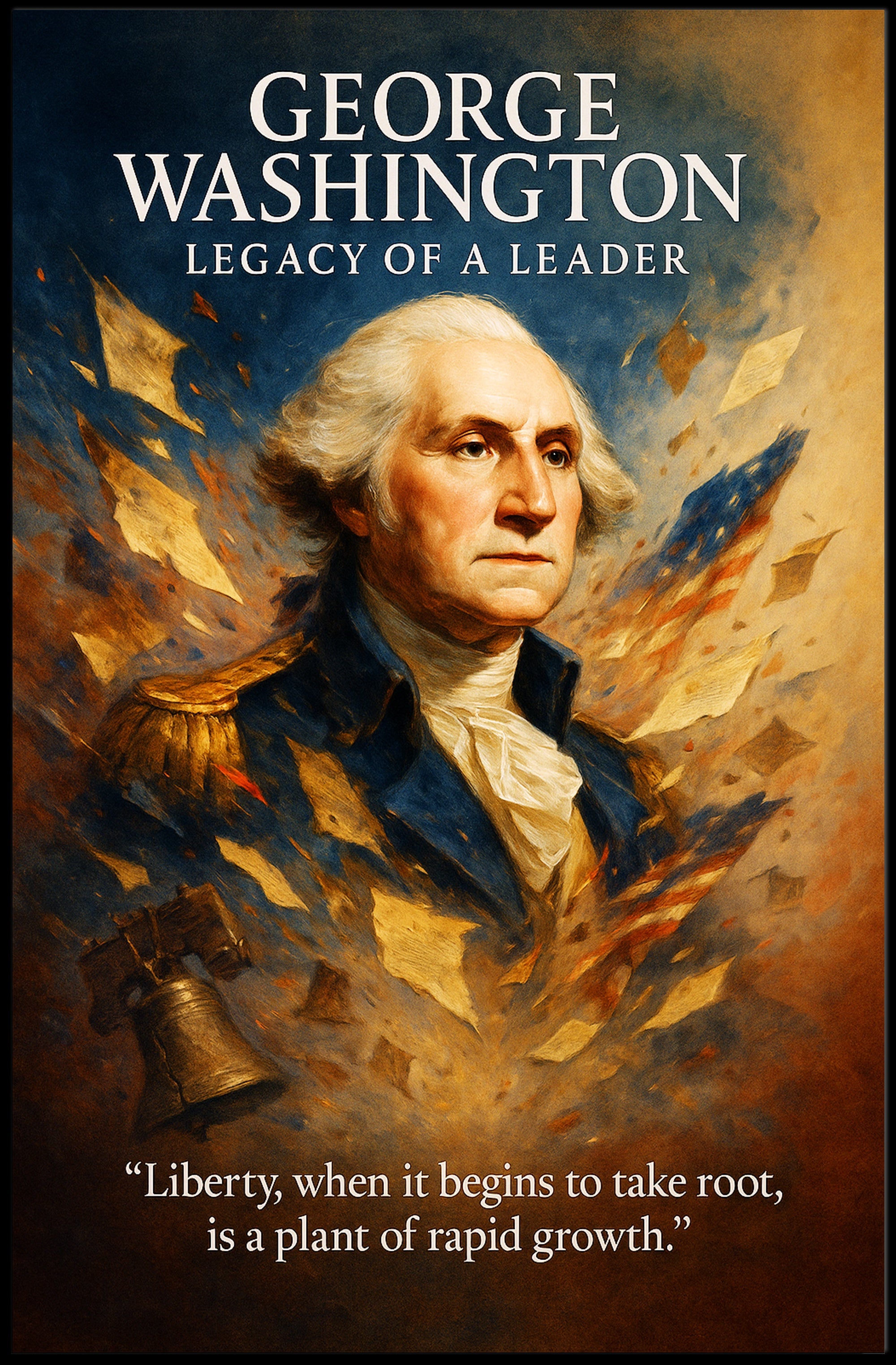 George Washington Legacy of a Leader Poster PosterGoat
