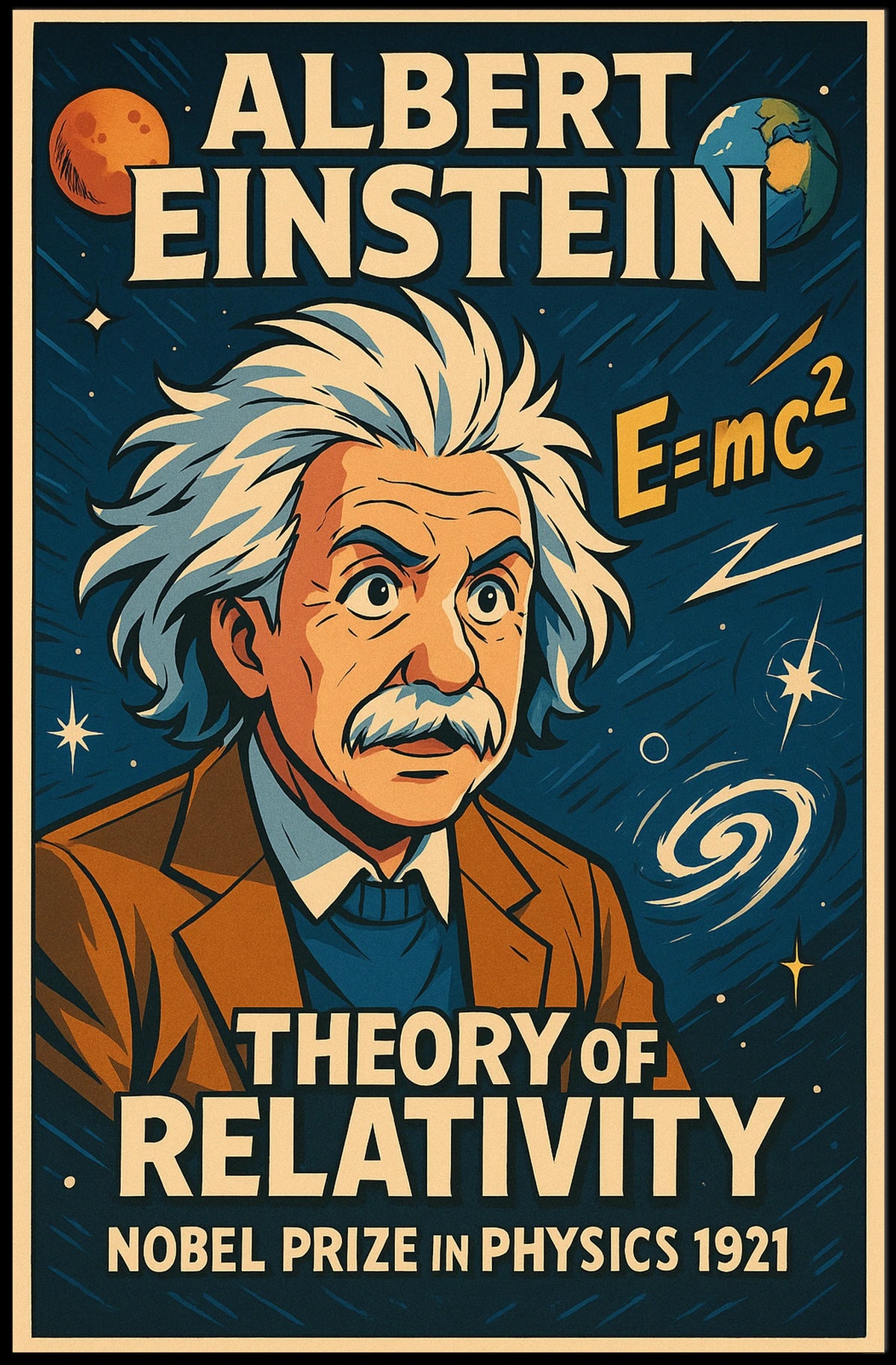 Albert Einstein Theory Of Relativity Poster