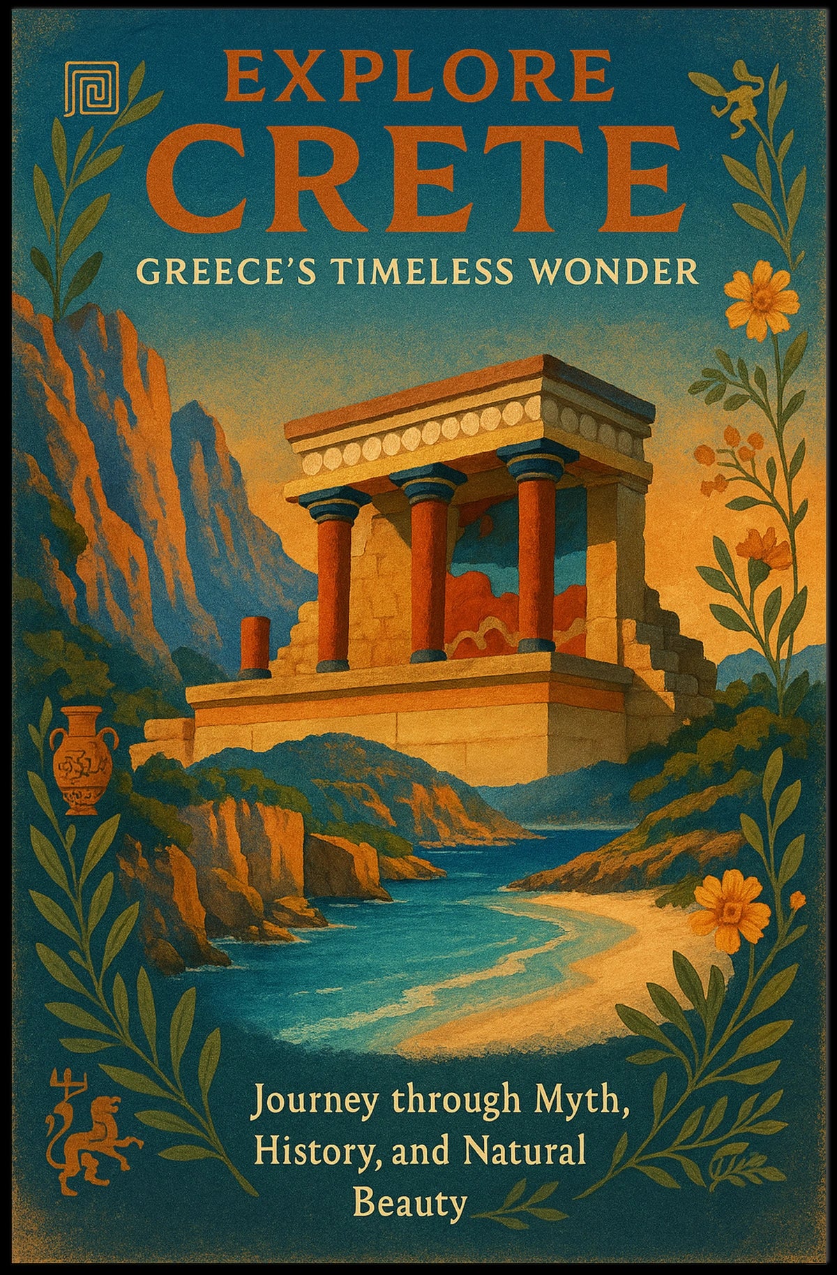 Explore Crete Greeces Timeless Wonder Poster