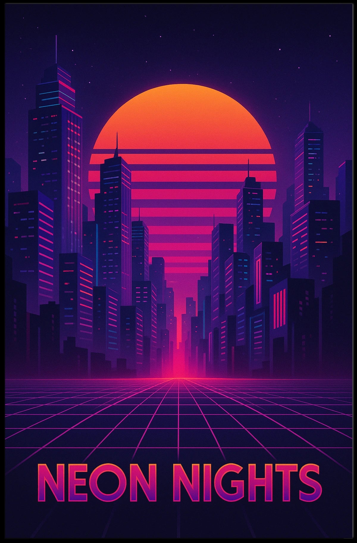 Neon Nights Poster