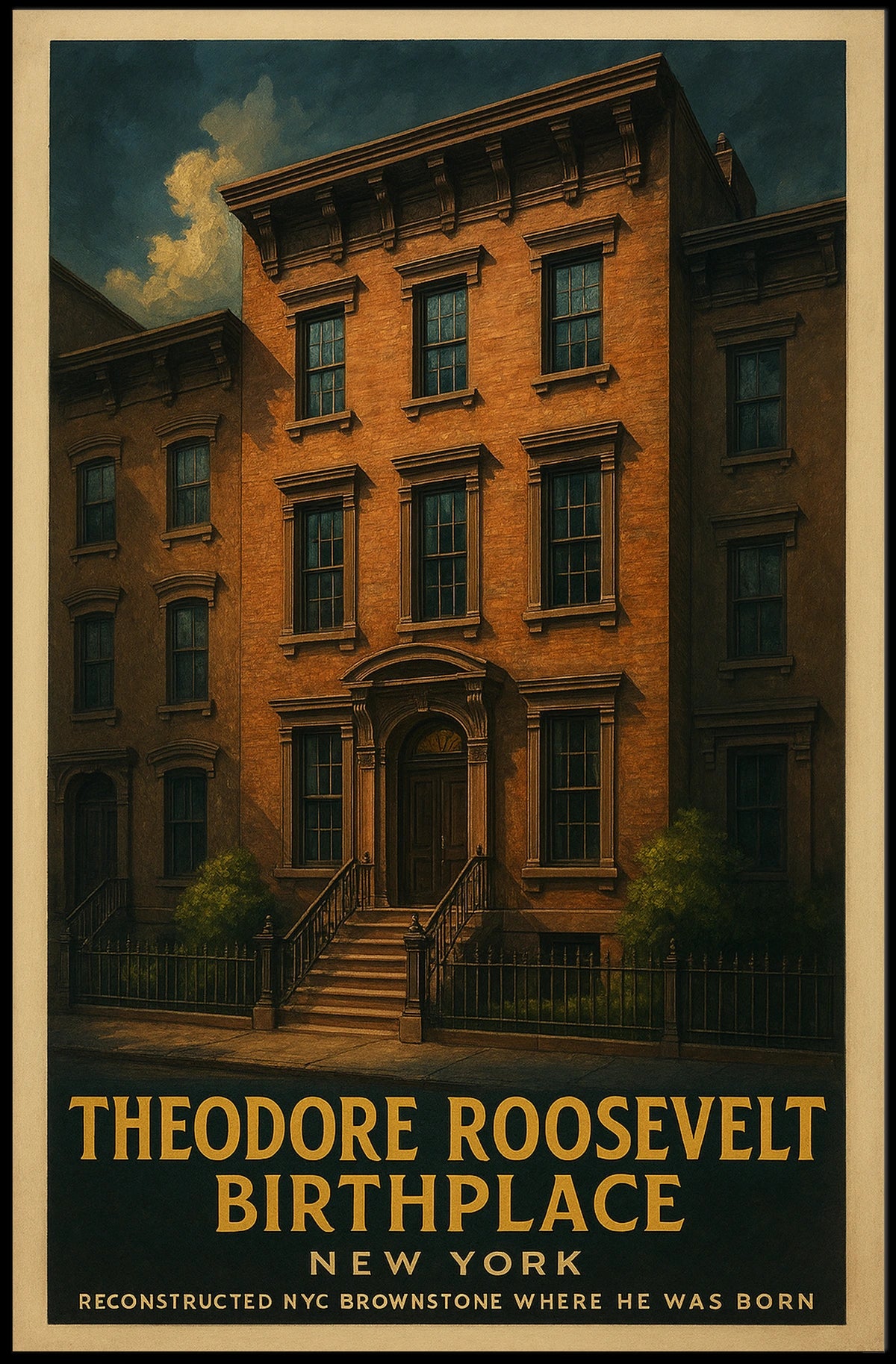 Theodore Roosevelt Birthplace Poster