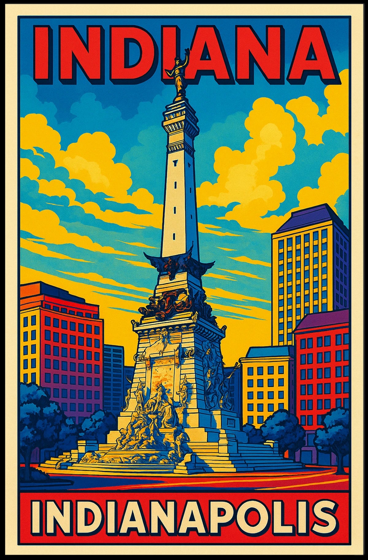 Indianapolis Monument Poster
