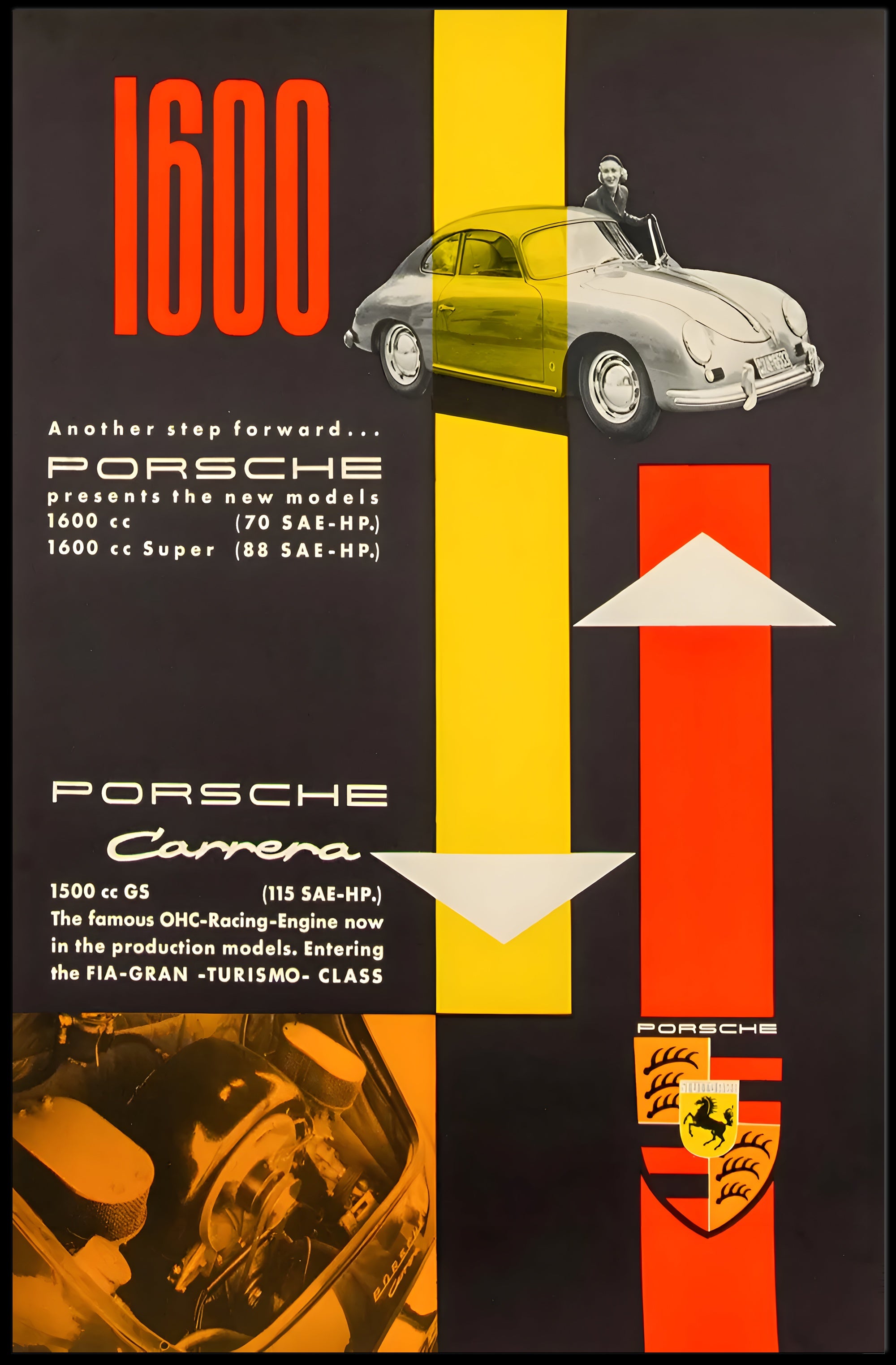Introducing the New Porsche Models Poster