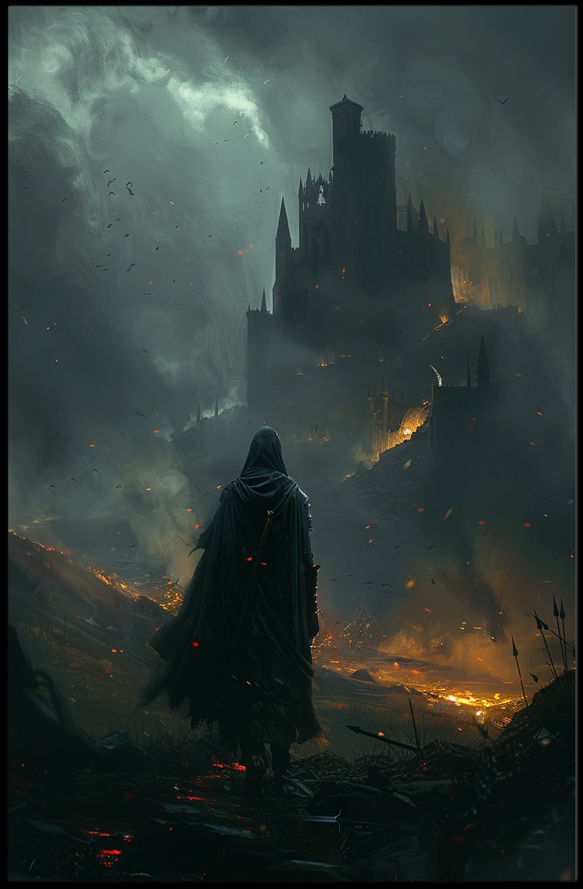 The Dark Fortress Wall Art Poster Print for Home Decor PosterGoat