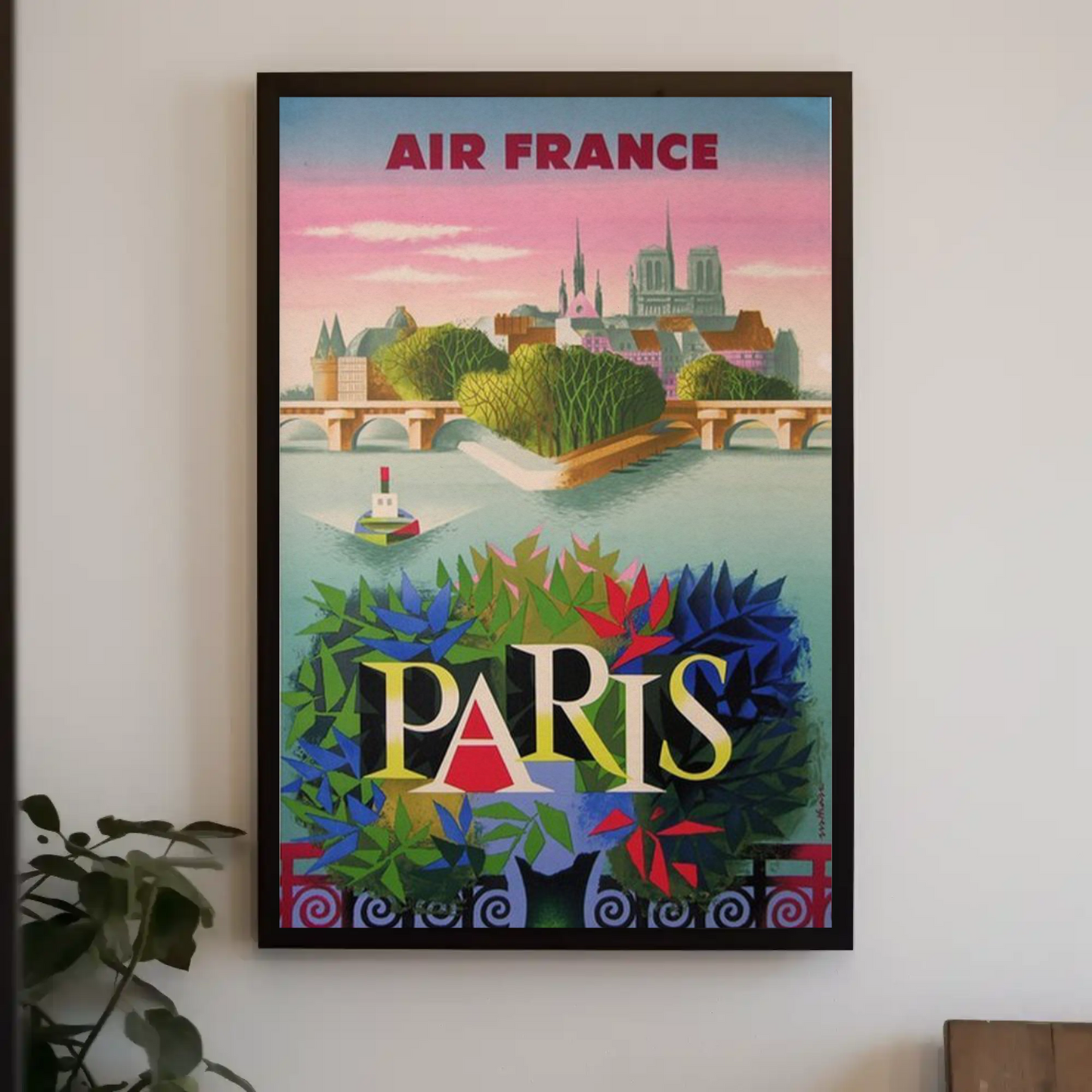 Air France Paris - Vintage Travel Poster