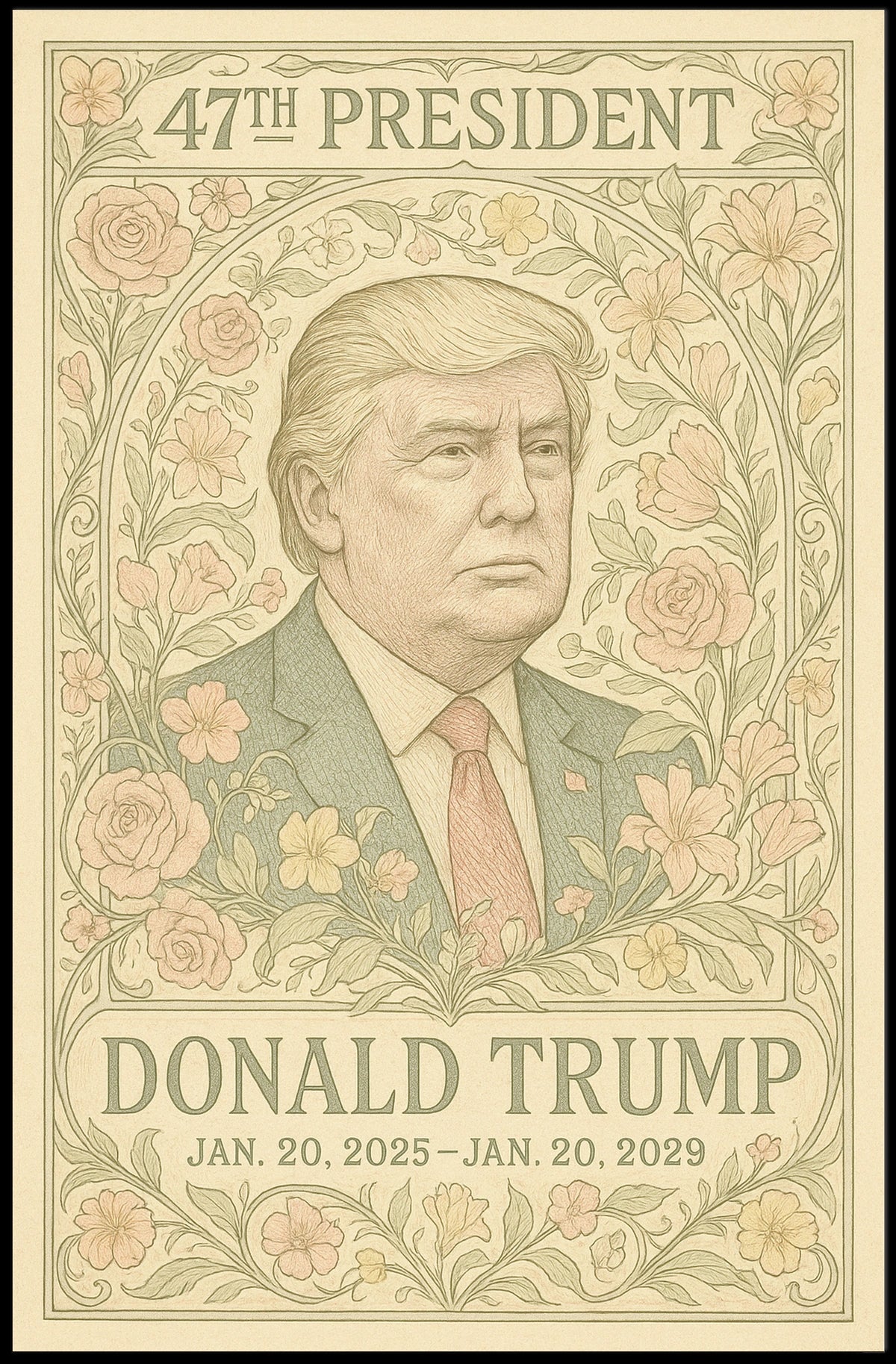 Donald Trump 47th President Poster