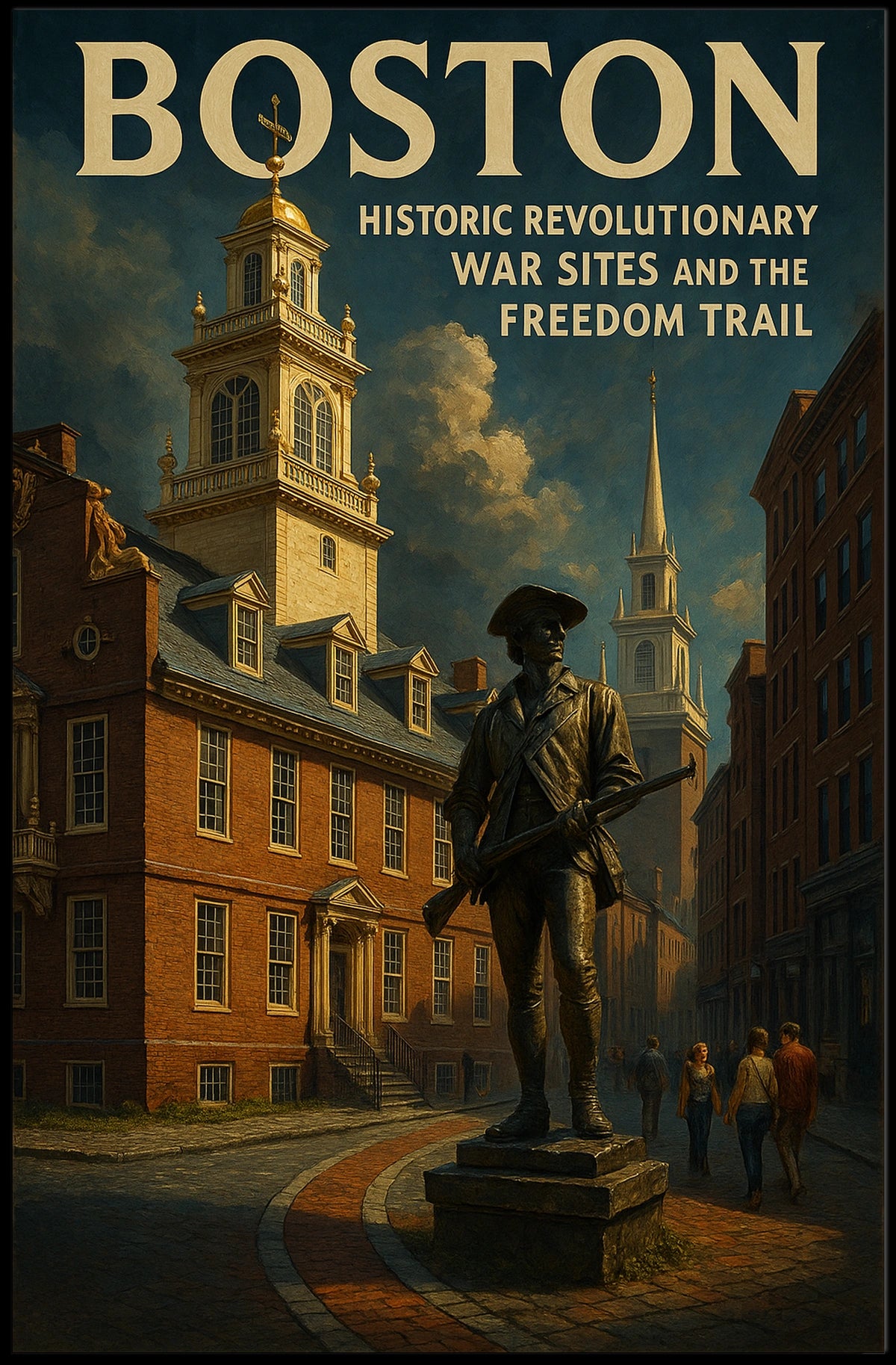 Boston Freedom Trail Poster