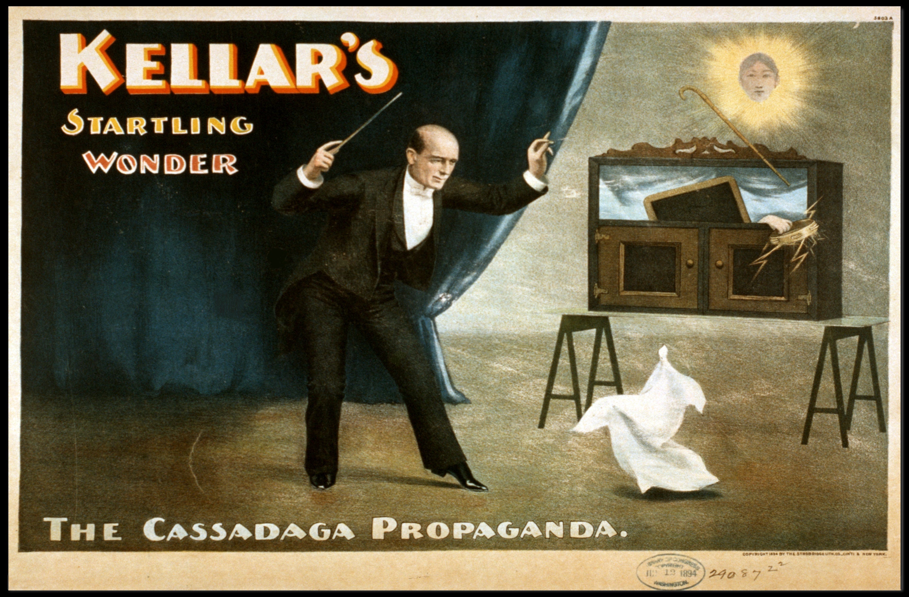 Kellar's Enchanting Show Vintage Magic Poster